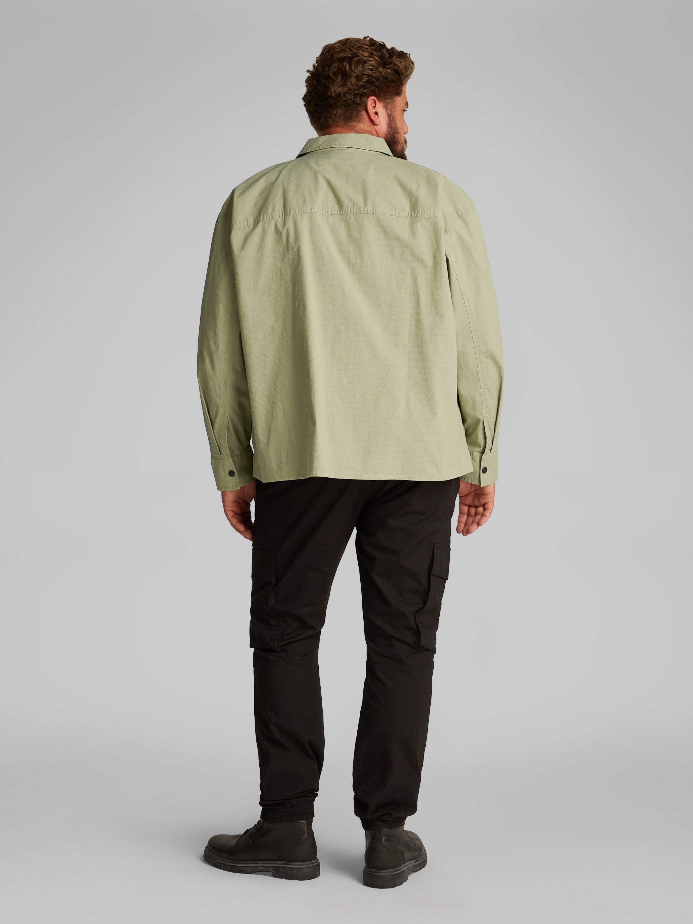 Calvin Klein Jeans Plus Langarmhemd »PLUS CARGO OVERSHIRT« in großen Größen