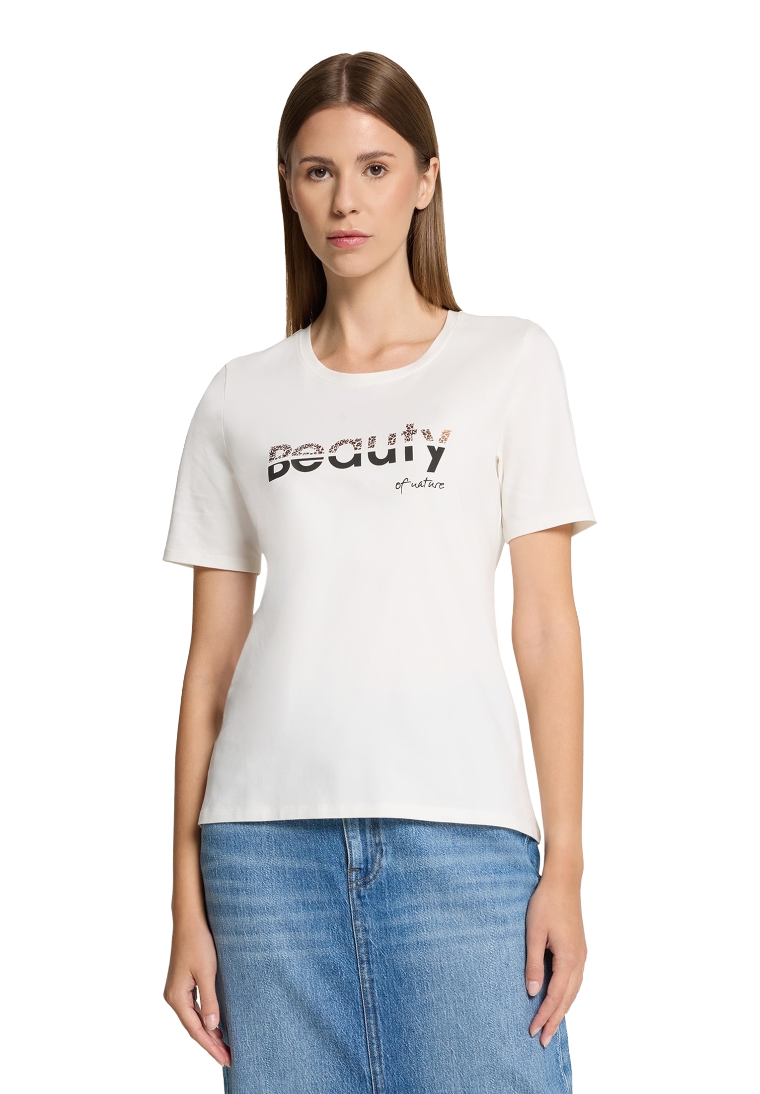 Betty Barclay Kurzarmshirt "Damen Basic Shirt mit Aufdruck", 1 Stk. Foliend günstig online kaufen