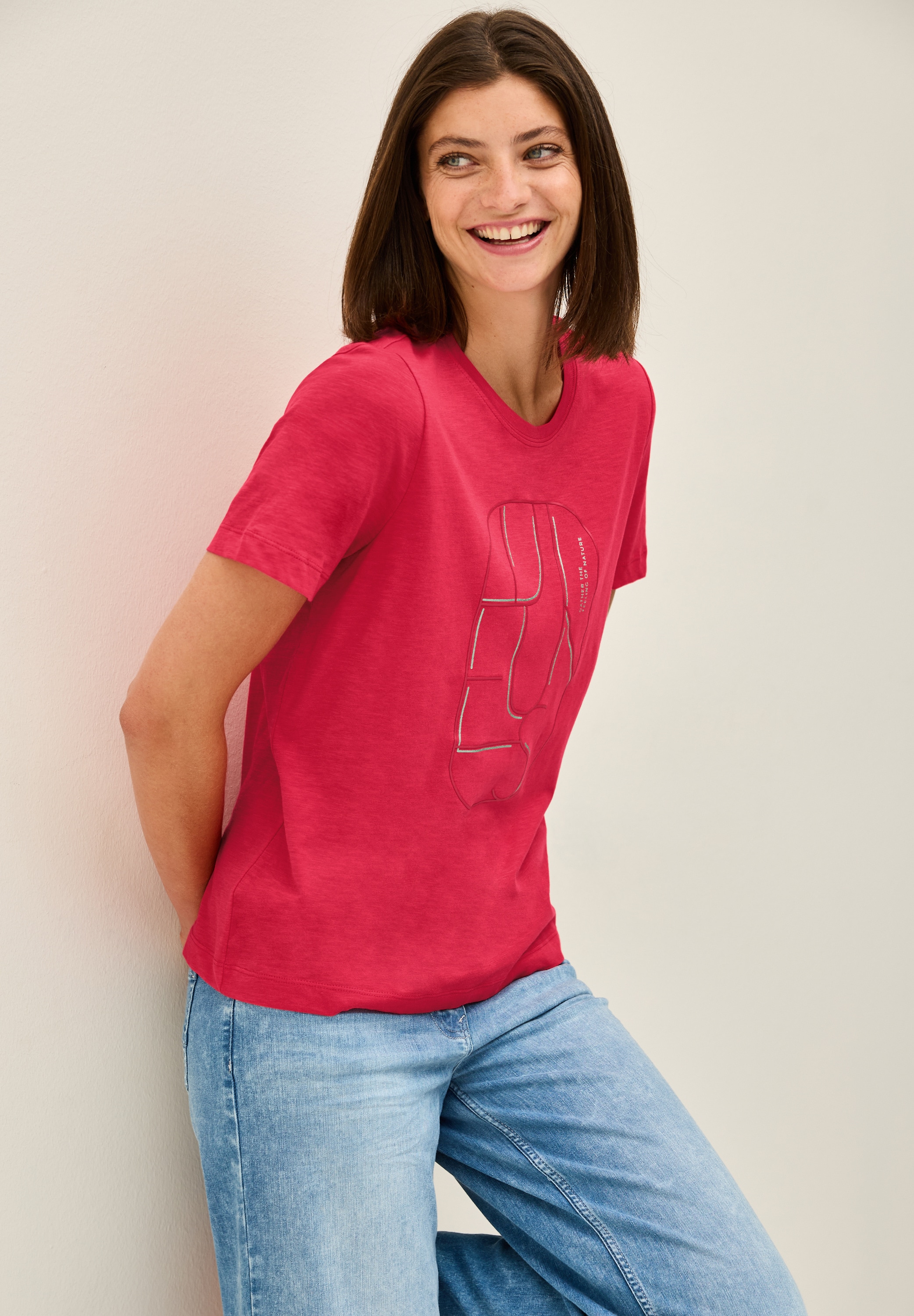 Cecil T-Shirt, mit Artwork günstig online kaufen