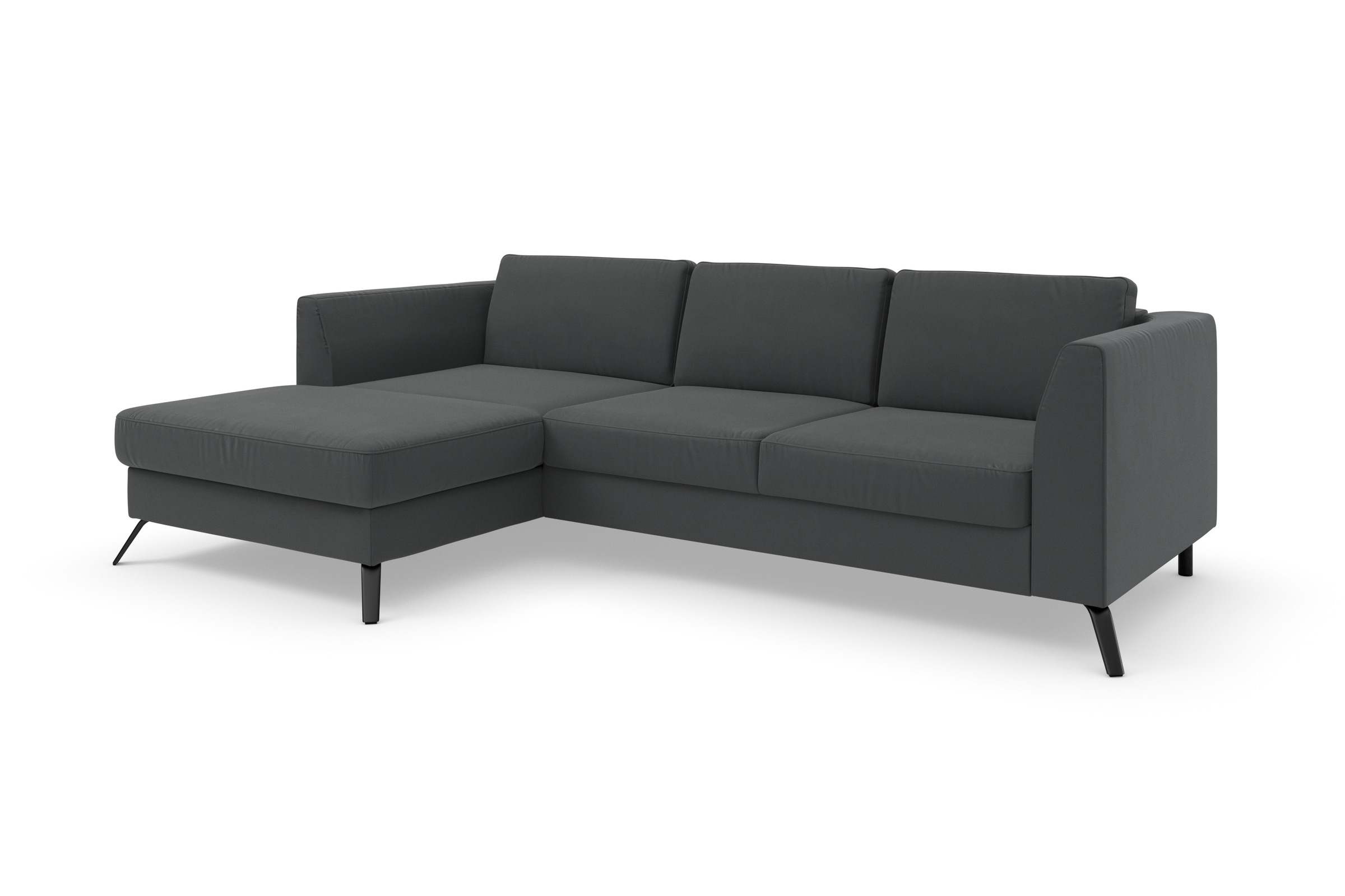 sit&more Ecksofa »Olsen L-Form« inklusive Sitztiefenverstellung, wahlweise mit Bettfunktion, 15cm hoch
