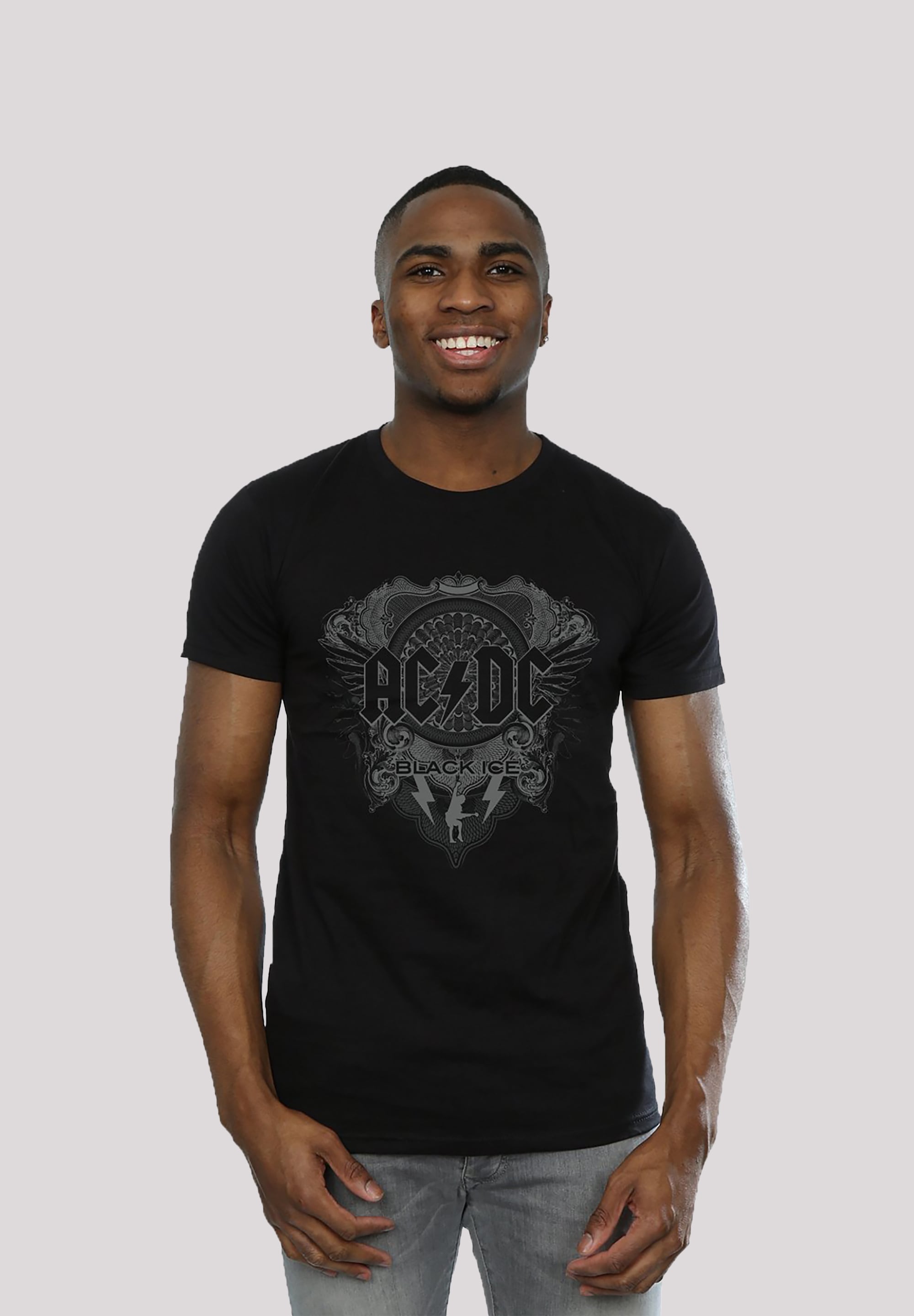F4NT4STIC T-Shirt »ACDC Black Ice für Kinder & Herren«, Print
