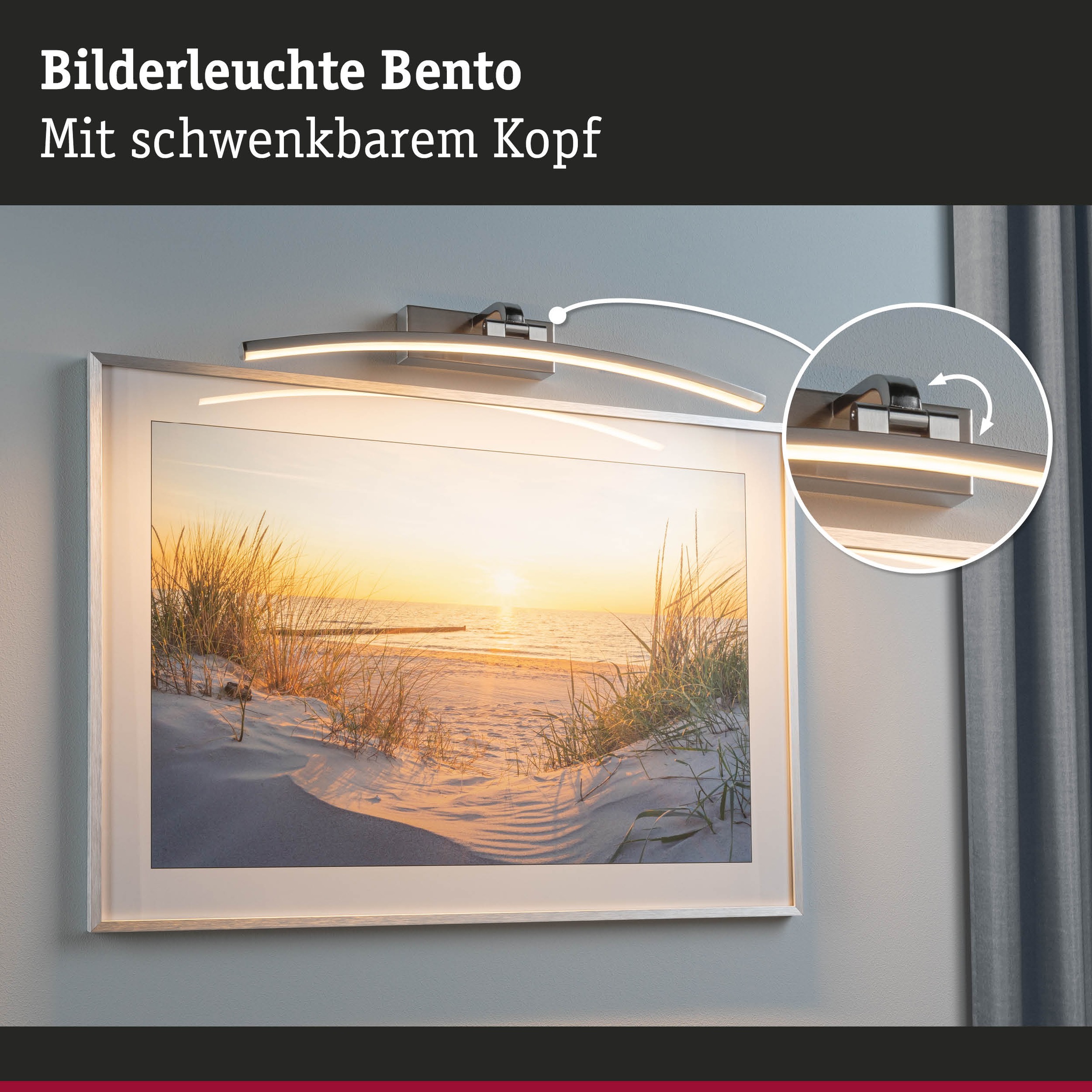 Paulmann LED Bilderleuchte »Bento 3000K, 230V«, 1 flammig