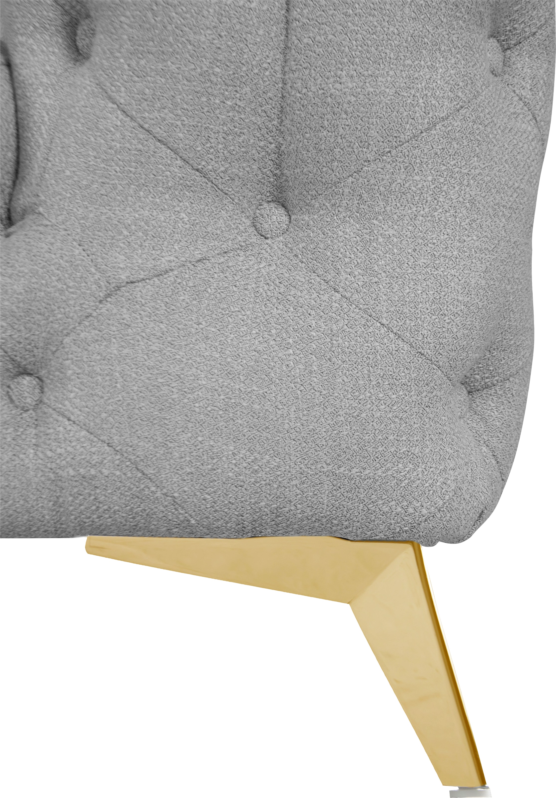Leonique Chesterfield-Sofa »Glynis«, aufwändige Knopfheftung, moderne Chesterfield Optik, Fußfarbe wählbar