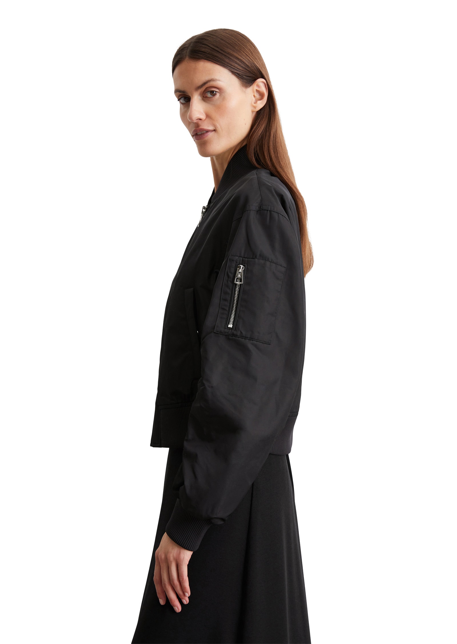 Marc O'Polo Outdoorjacke »aus recyceltem Polyester-Twill«, ohne Kapuze