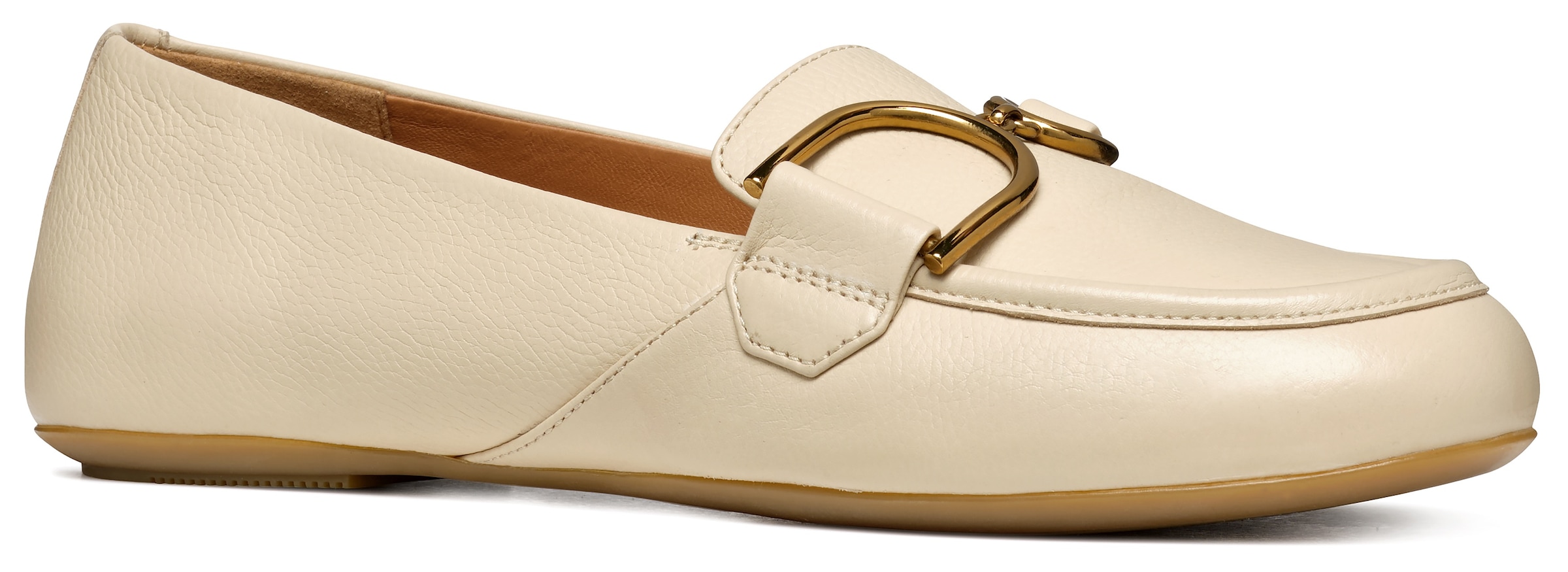 Geox Loafer »D PALMARIA J«, Slipper, Festtagsschuh mit stylischer Zierschnalle, schmale Form