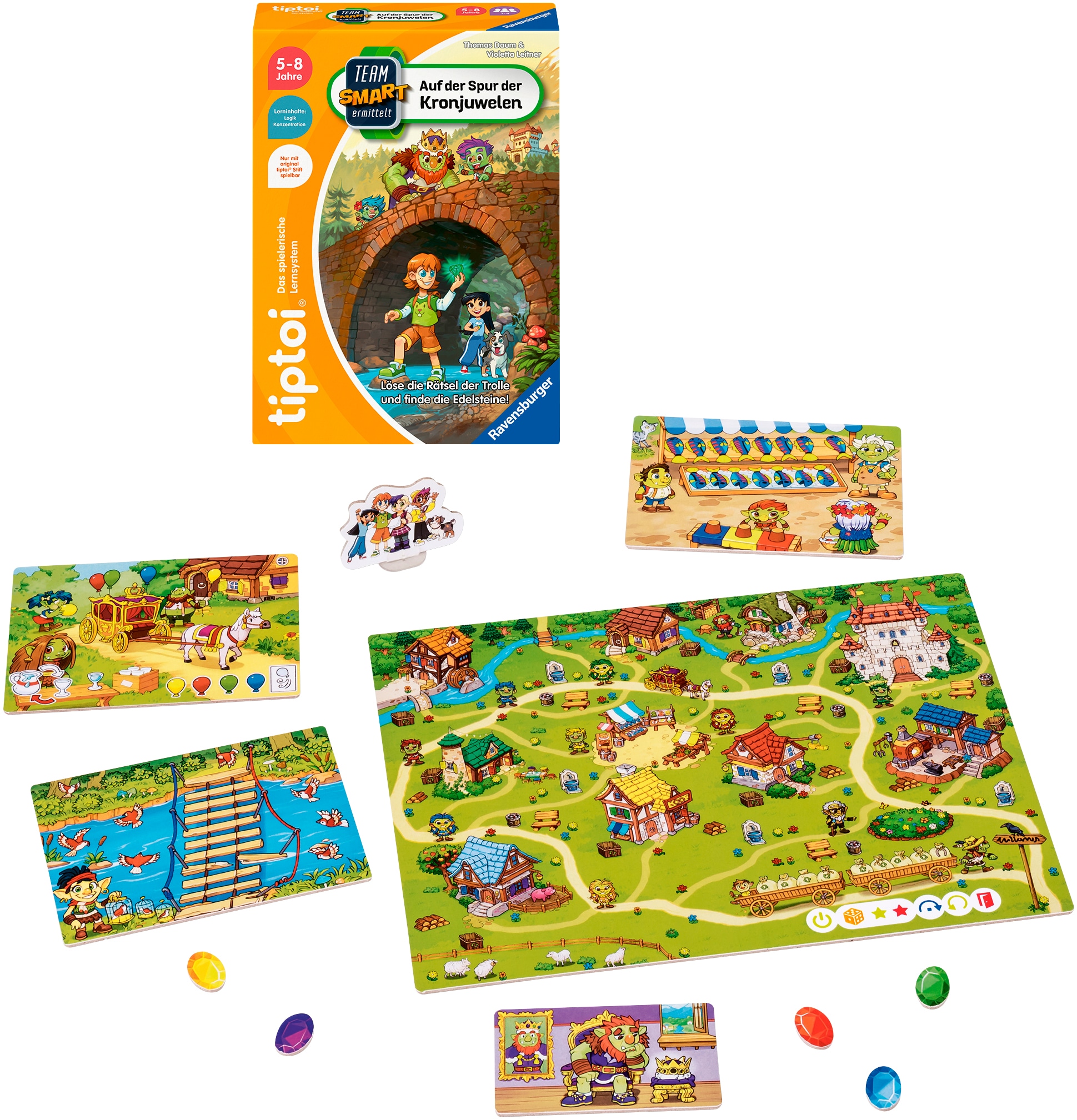 Ravensburger Spiel »tiptoi® Team SMART ermittelt: Auf der Spur der Kronjuwelen« Made in Europe