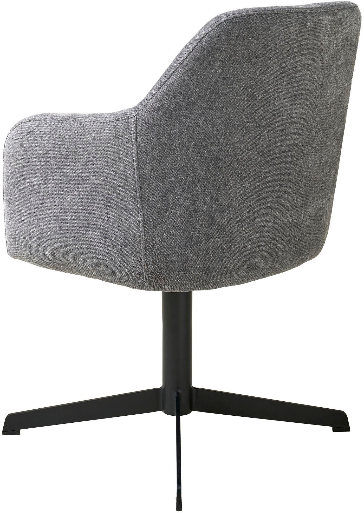 SCHÖNER WOHNEN-Kollektion Esszimmerstuhl »MARLOY, 360° drehbar mit Rückholfunktion« () 1 Stk.mit Taschenfederkern, Bezug Webstoff, Untergestell pulverbeschichtet