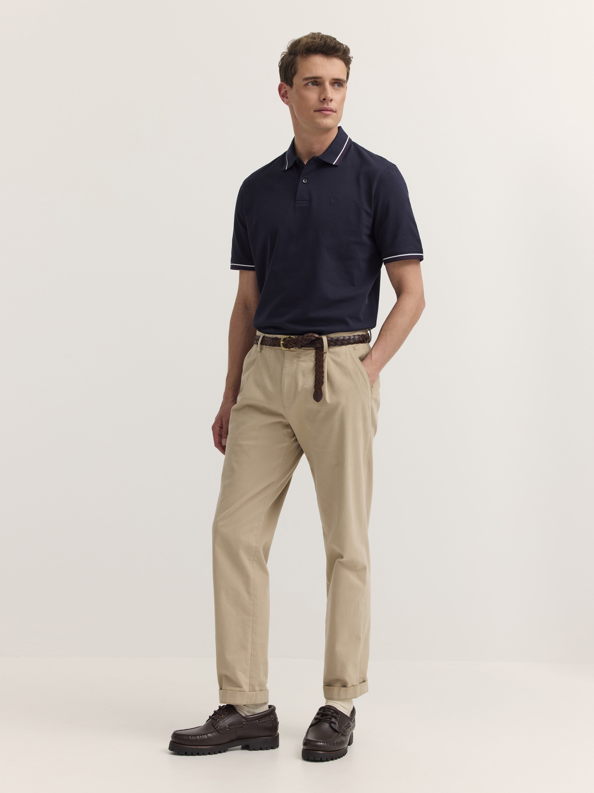 bugatti Poloshirt »Modern Fit« Modern Fit Baumwoll-Piqué Kurzarm Polokragen