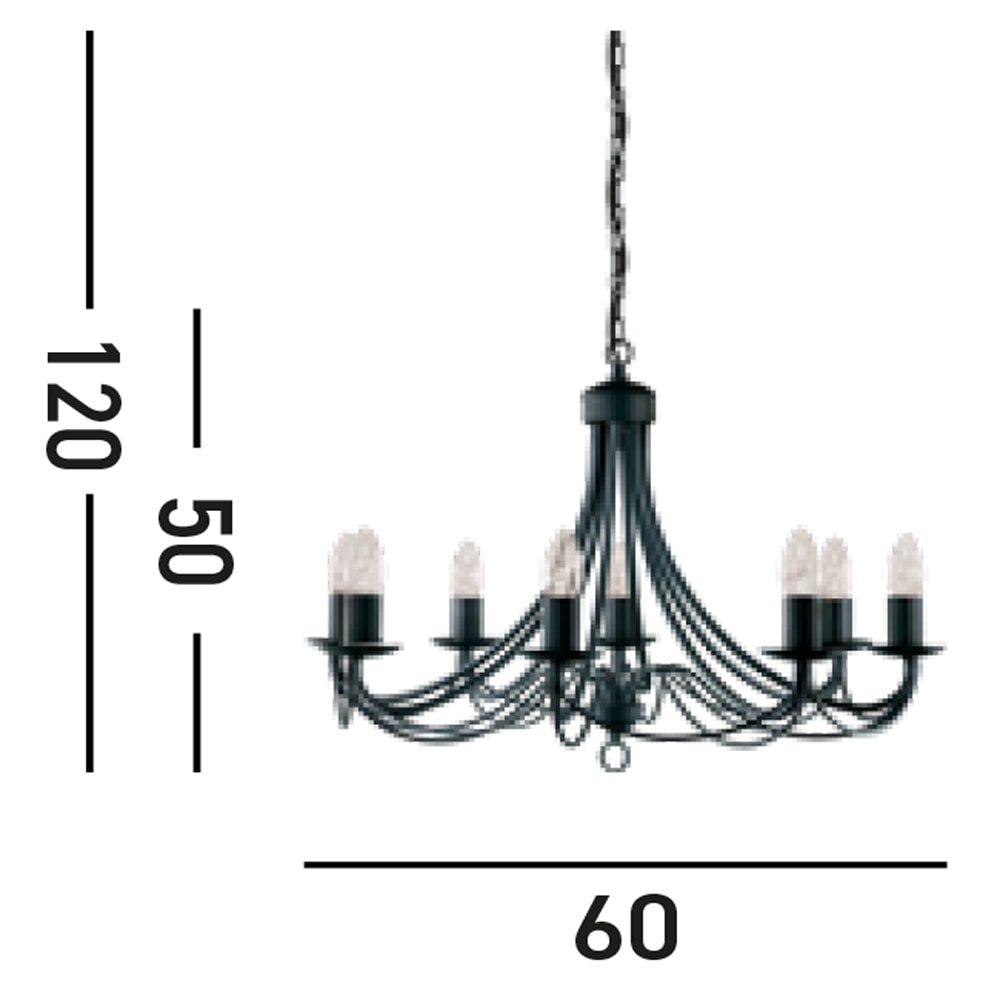 Searchlight Kronleuchter »Maypole 8Lt Pendant« E14 1 Stk.