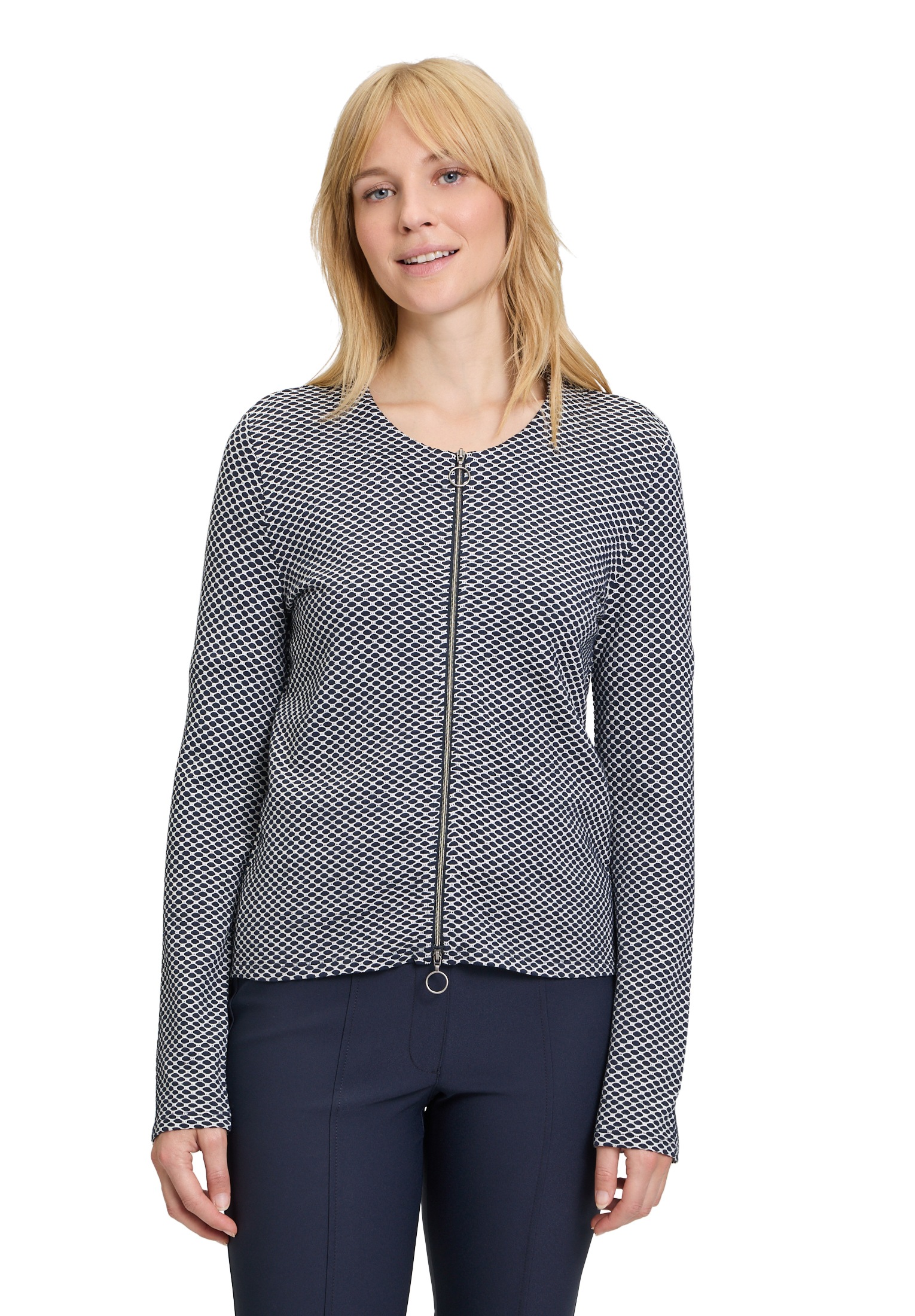 Betty Barclay Sweatjacke "Betty Barclay Shirtjacke mit Struktur", Struktur