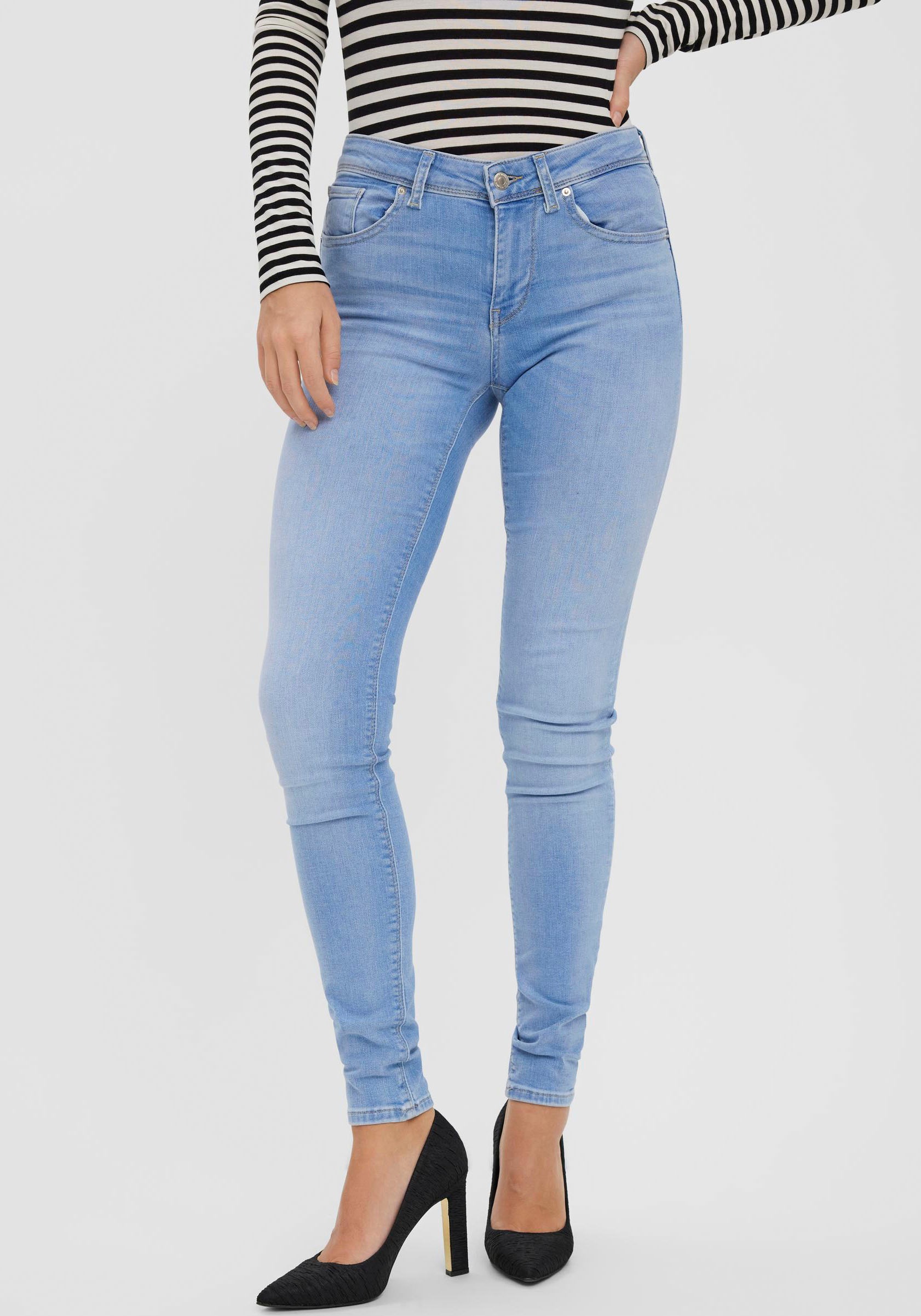 Vero Moda Jean Lux Mr Slim Light Blue Denim Women 3