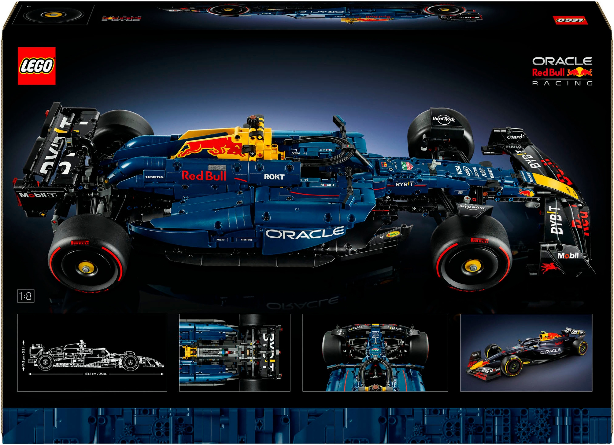 LEGO® Konstruktionsspielsteine »Oracle Red Bull Racing RB20 F1 Rennauto (42206), LEGO Technic«, (1639 St.), Made in Europe