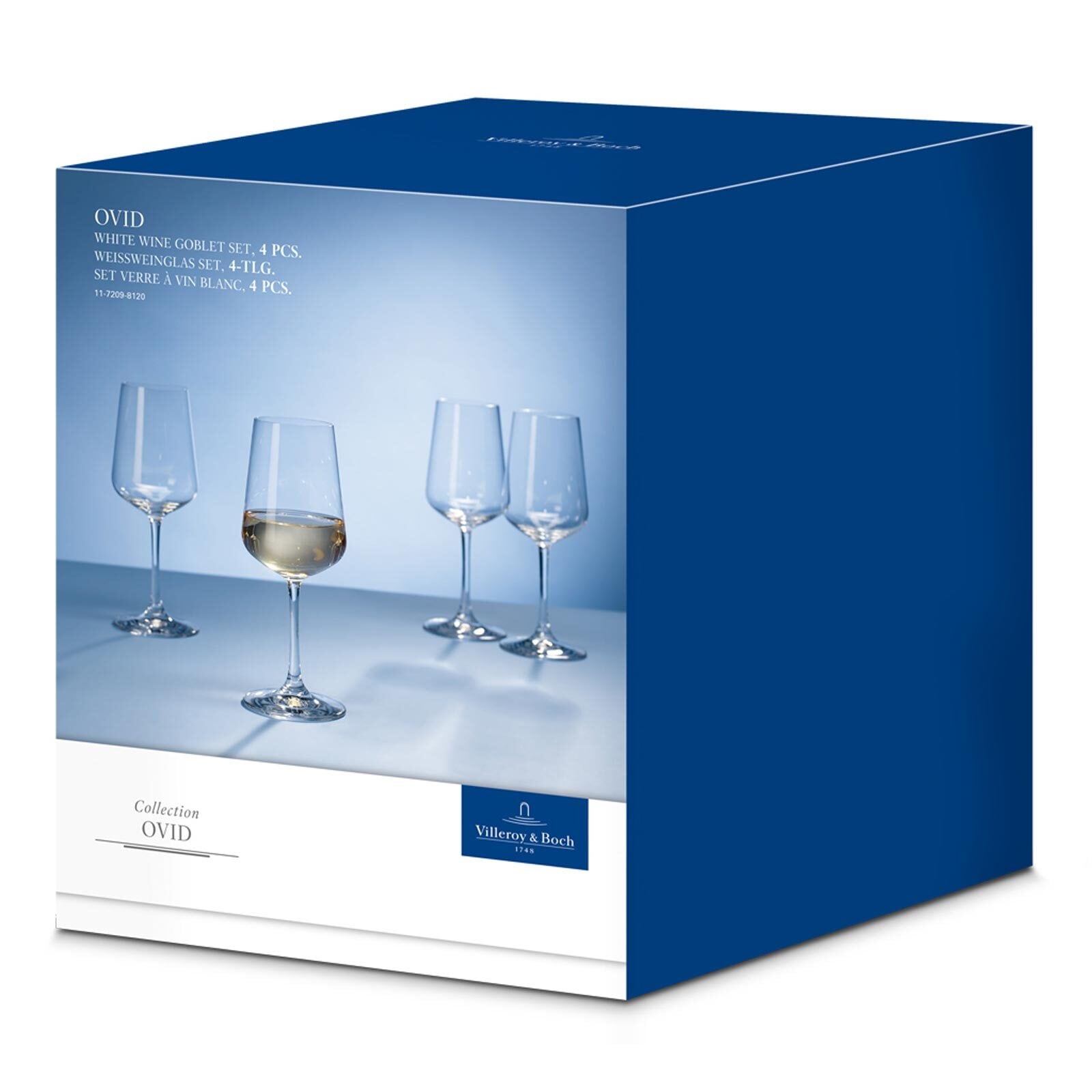 Villeroy & Boch Weißweinglas »Weißweingläser Ovid 380 ml 4er Set transparent«
