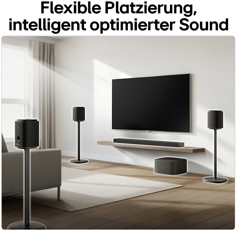 LG Soundbar »Sound Suite H7« 5.1.3 (Bluetooth | WLAN (WiFi) App-Steuerung | Equalizer | Lautstärkeanpassung | Nacht Modus | Pairing 500 W) mit Dolby Atmos FlexConnect-Technologie