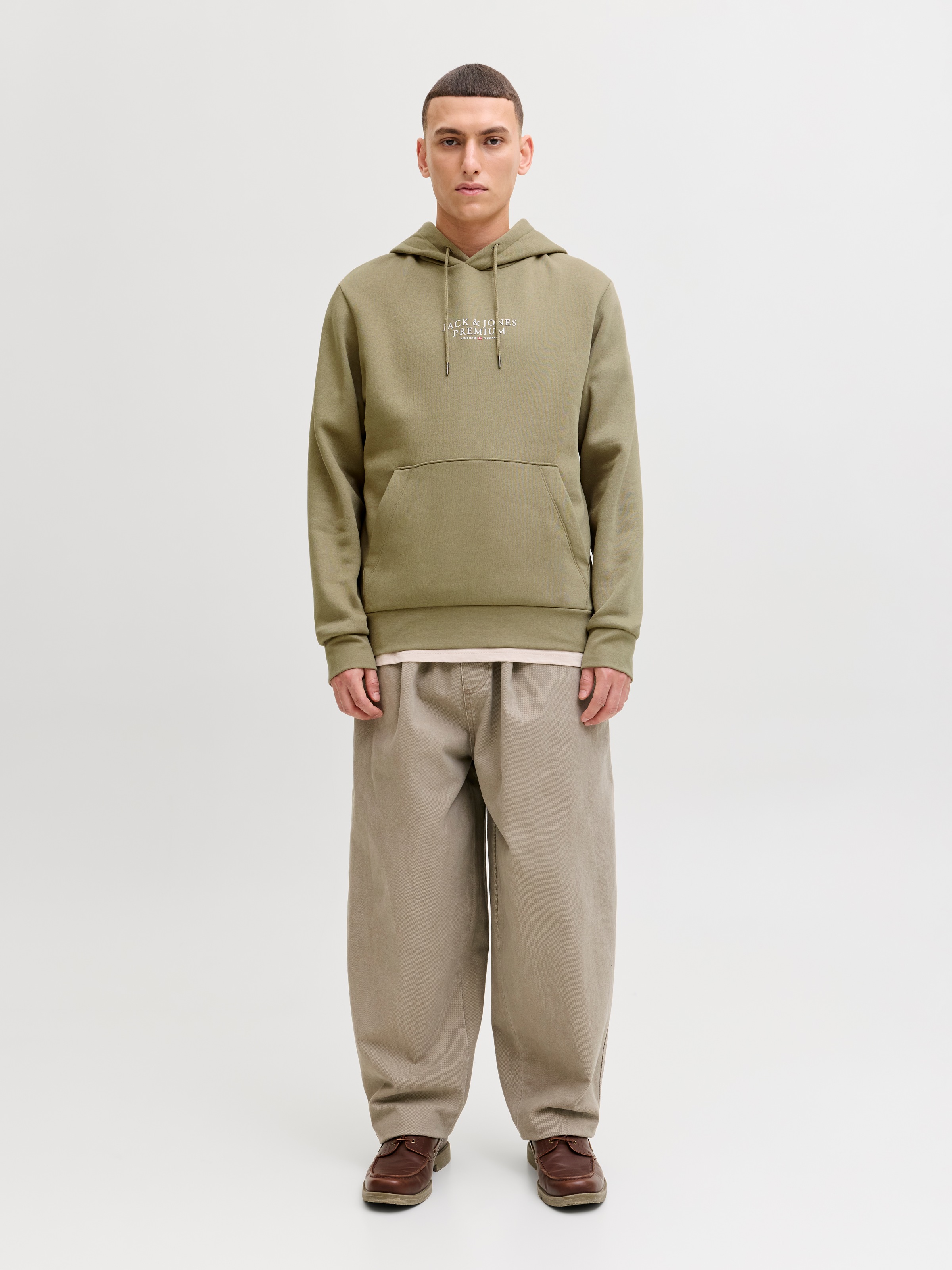 Thumbnail - Jack & Jones Kapuzensweatshirt "JPRBLUARCHIE SWEAT HOOD NOOS", mit Logo Print