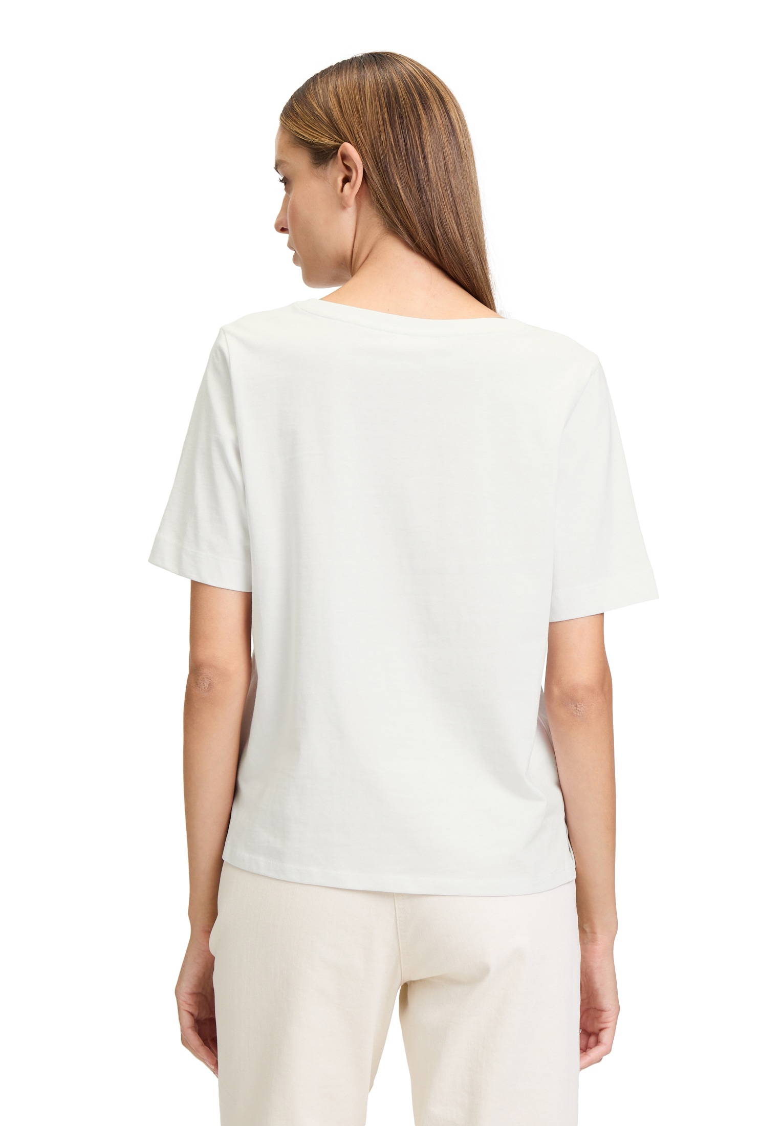 Betty Barclay Kurzarmshirt »Betty Barclay Basic Shirt mit Aufdruck«, (1 tlg.), Glitzersteine