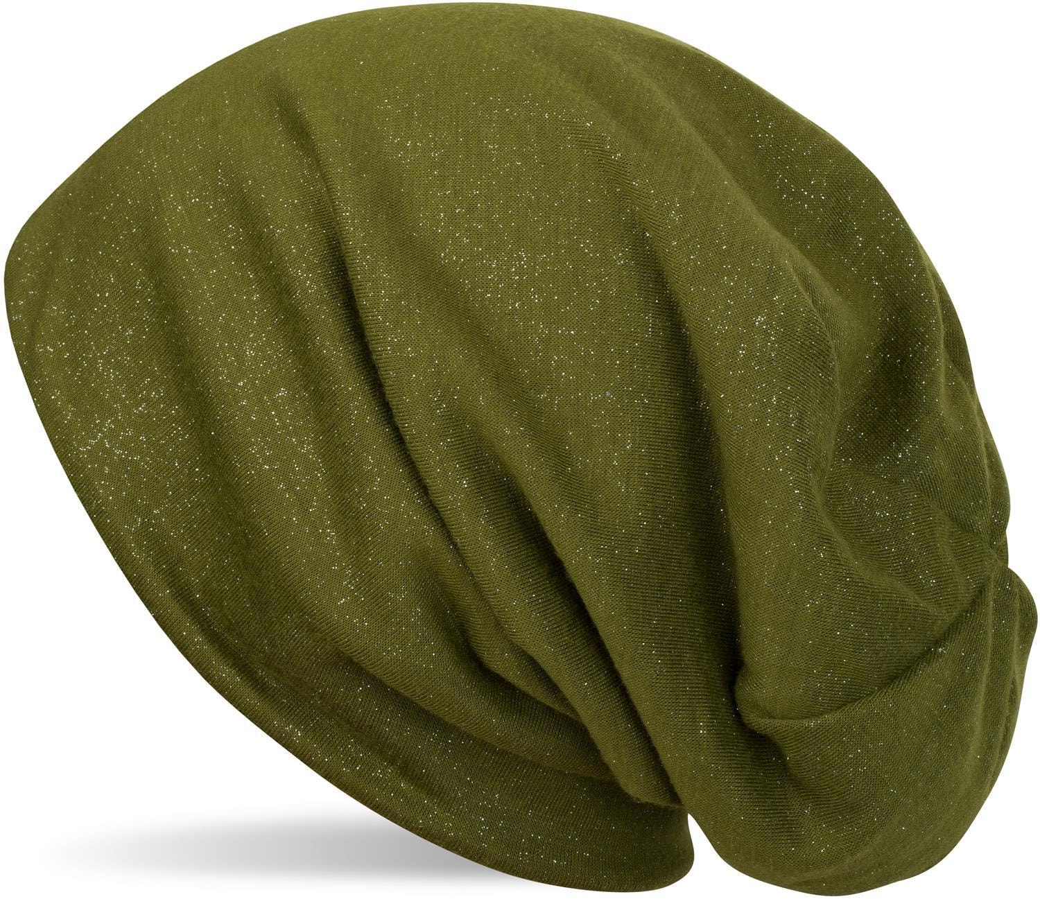 styleBREAKER Beanie "Beanie mit All Over Glitzer" 1 Stk.