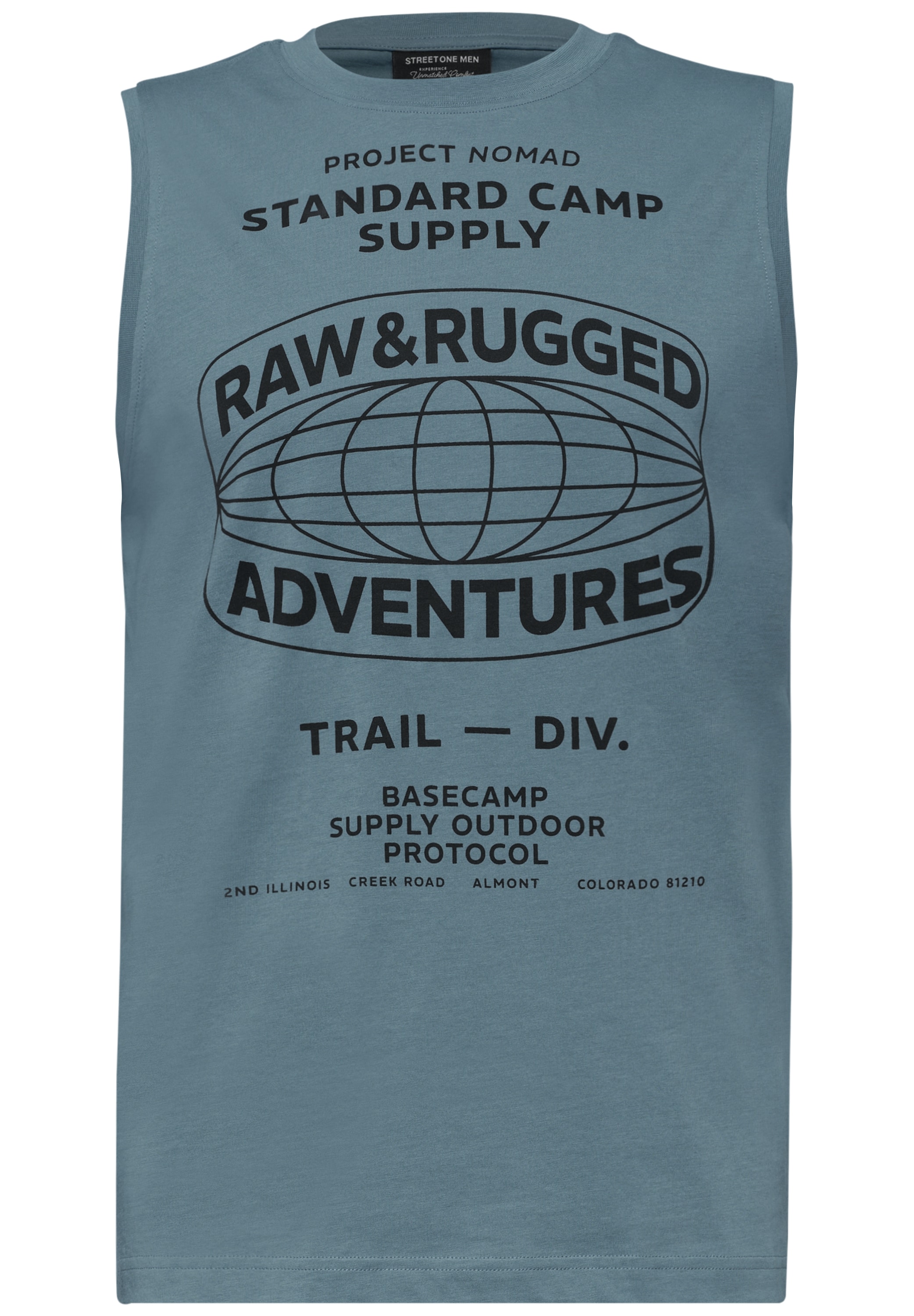 STREET ONE MEN Tanktop aus reiner Baumwolle