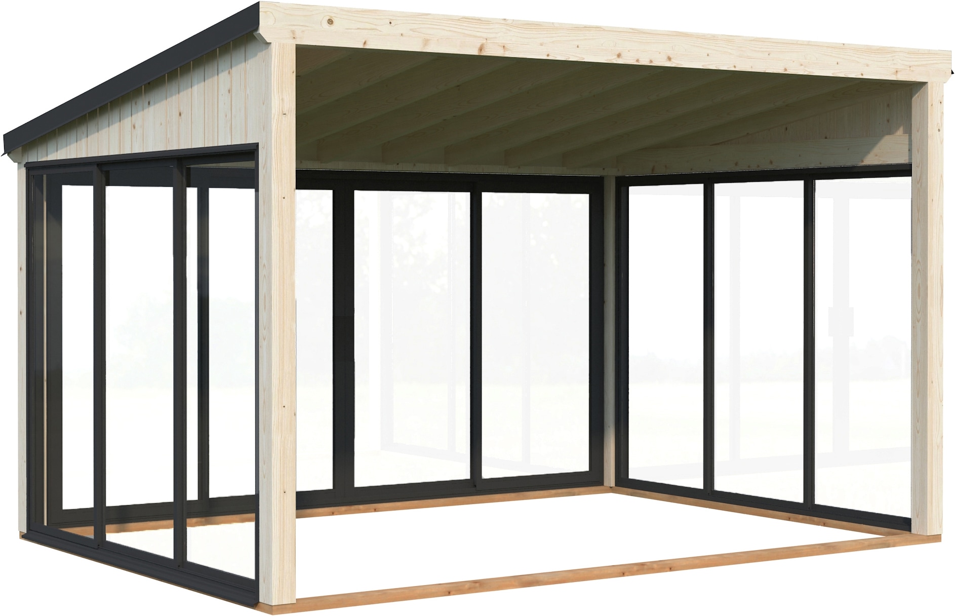 Palmako Holzpavillon »Lumi 11,6 m² Slide« BxTxH: 430x302x273 cm