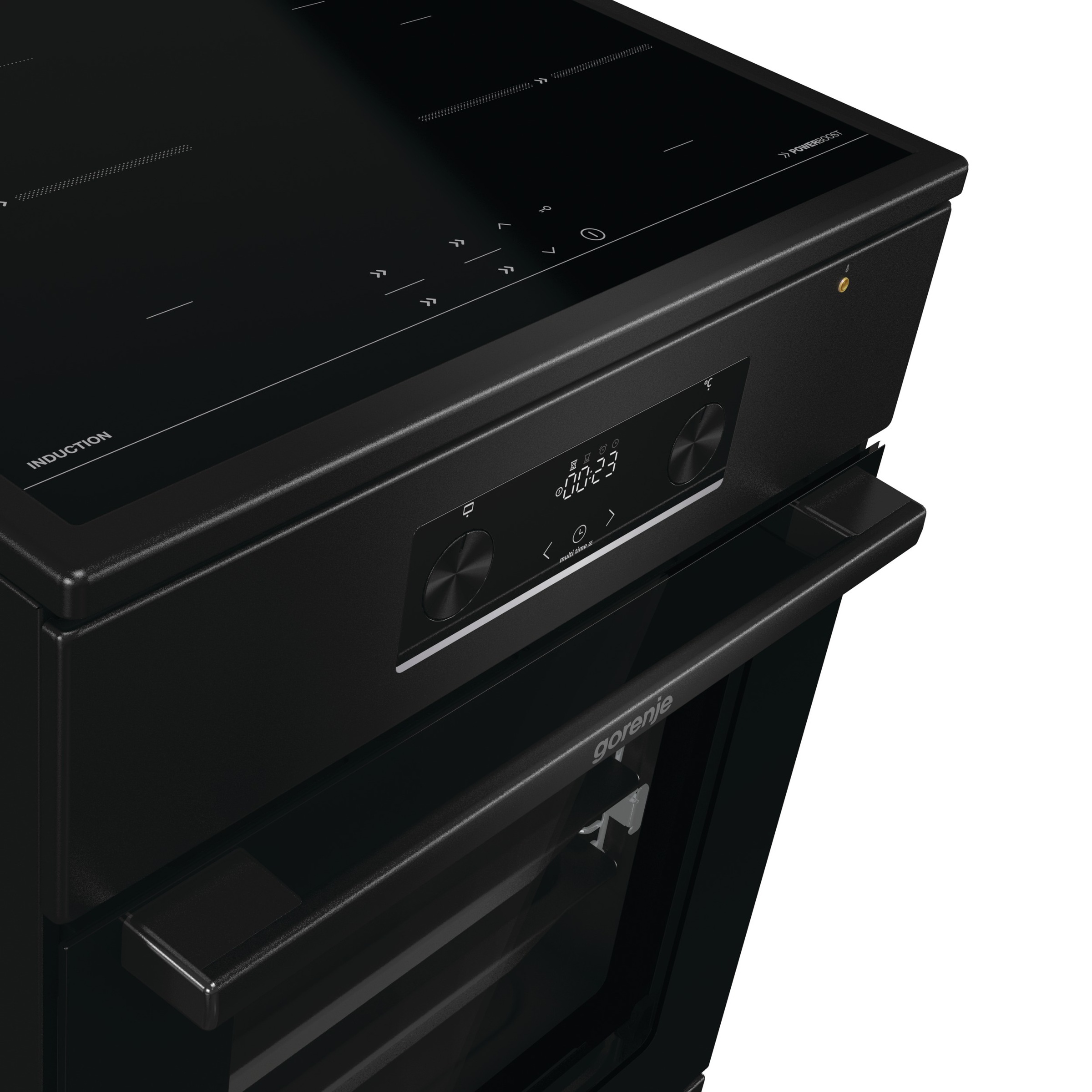 GORENJE Induktions-Standherd »MEKIS510IB« mit 1-fach-Teleskopauszug Aqua Clean 1 Stk. tlg. Pizzafunktion mit 275 °C – perfekt für Pizza, Focaccia und mehr!