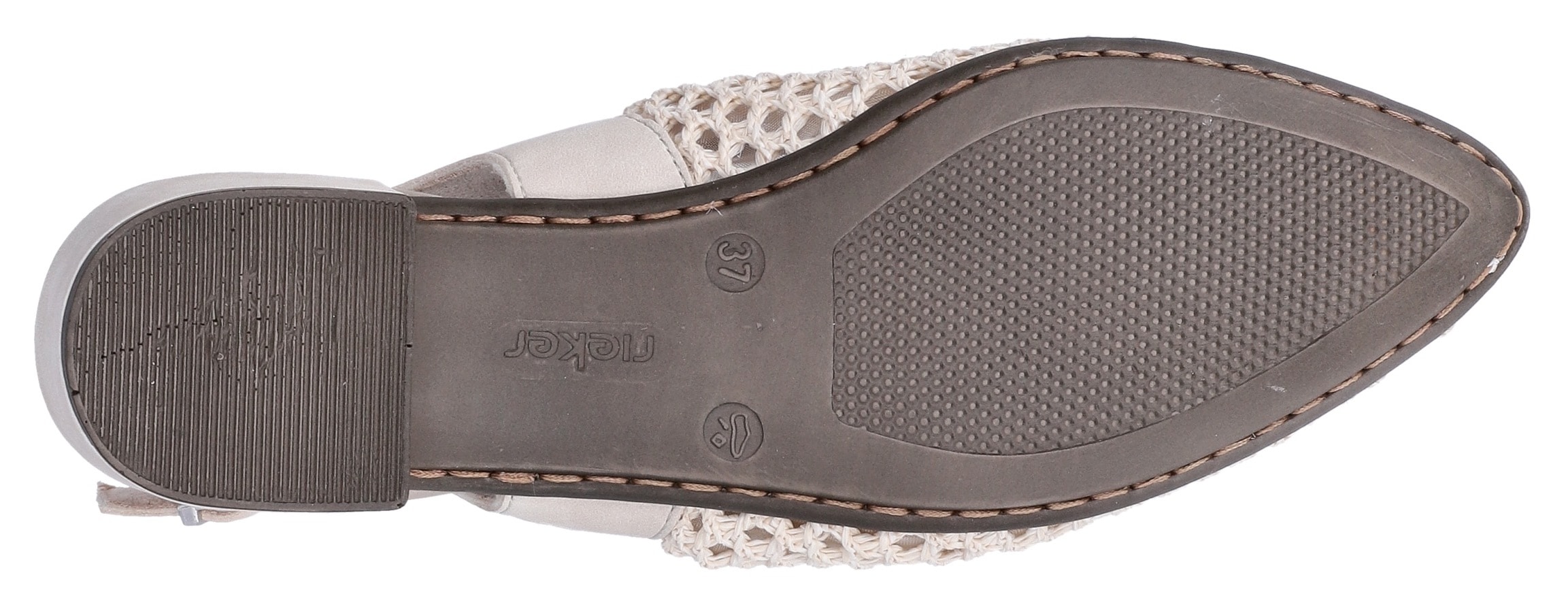 Rieker Slingsandale  Sommerschuh, Festtagsschuh, Blockabsatz, mit Riemchen