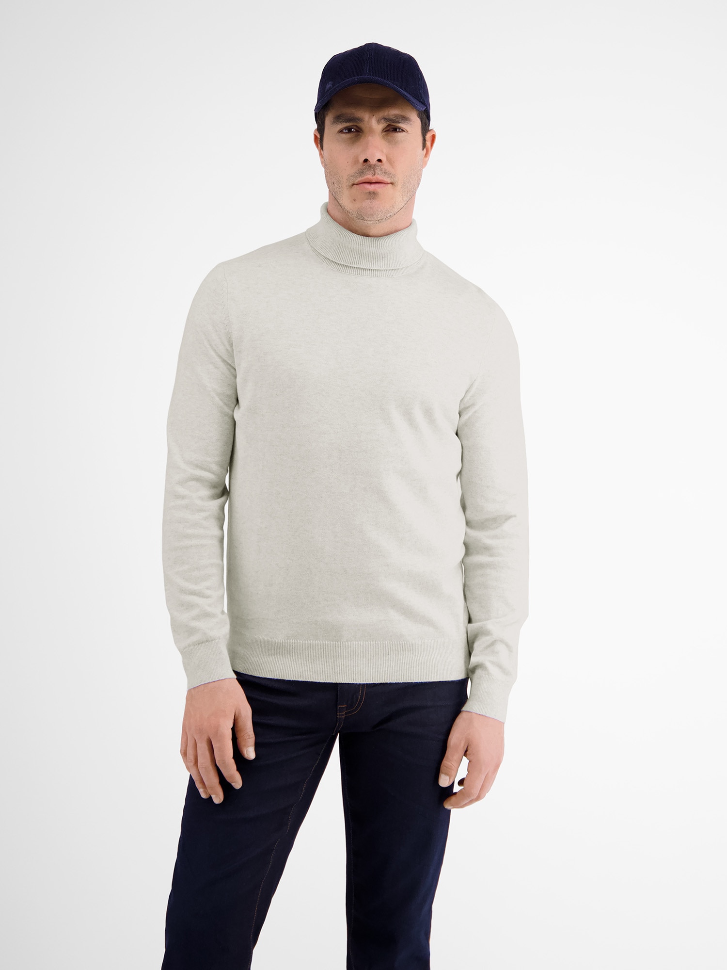 LERROS Rollkragenpullover "LERROS Rollkragenpullover, Flachstrick"