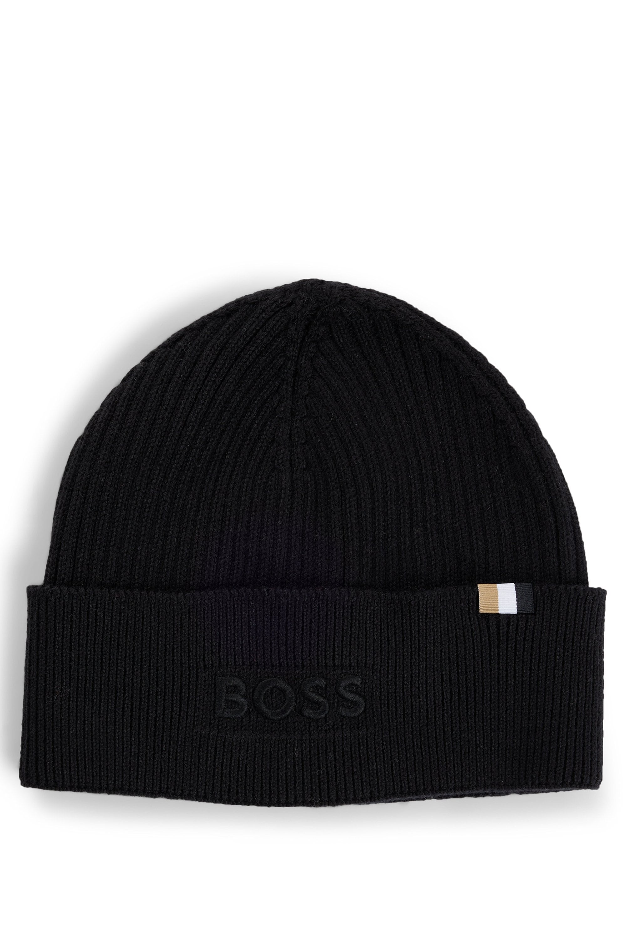 BOSS Strickmütze "Magico R Hat", mit tonaler Logostickerei günstig online kaufen