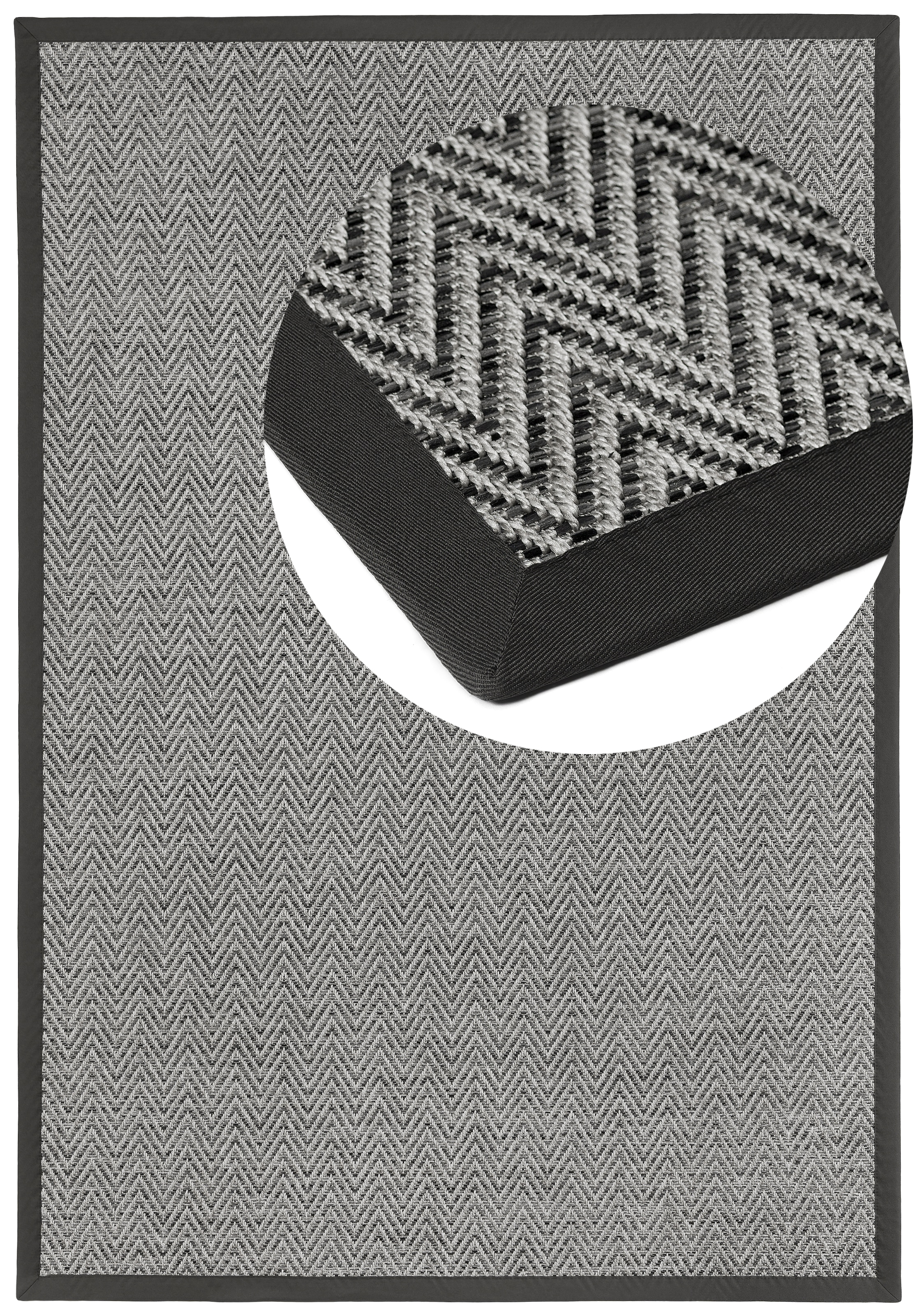 Dekowe Teppich "BasicS2 Fischgrat" rechteckig 10 mm Höhe Fischgrät Design, günstig online kaufen