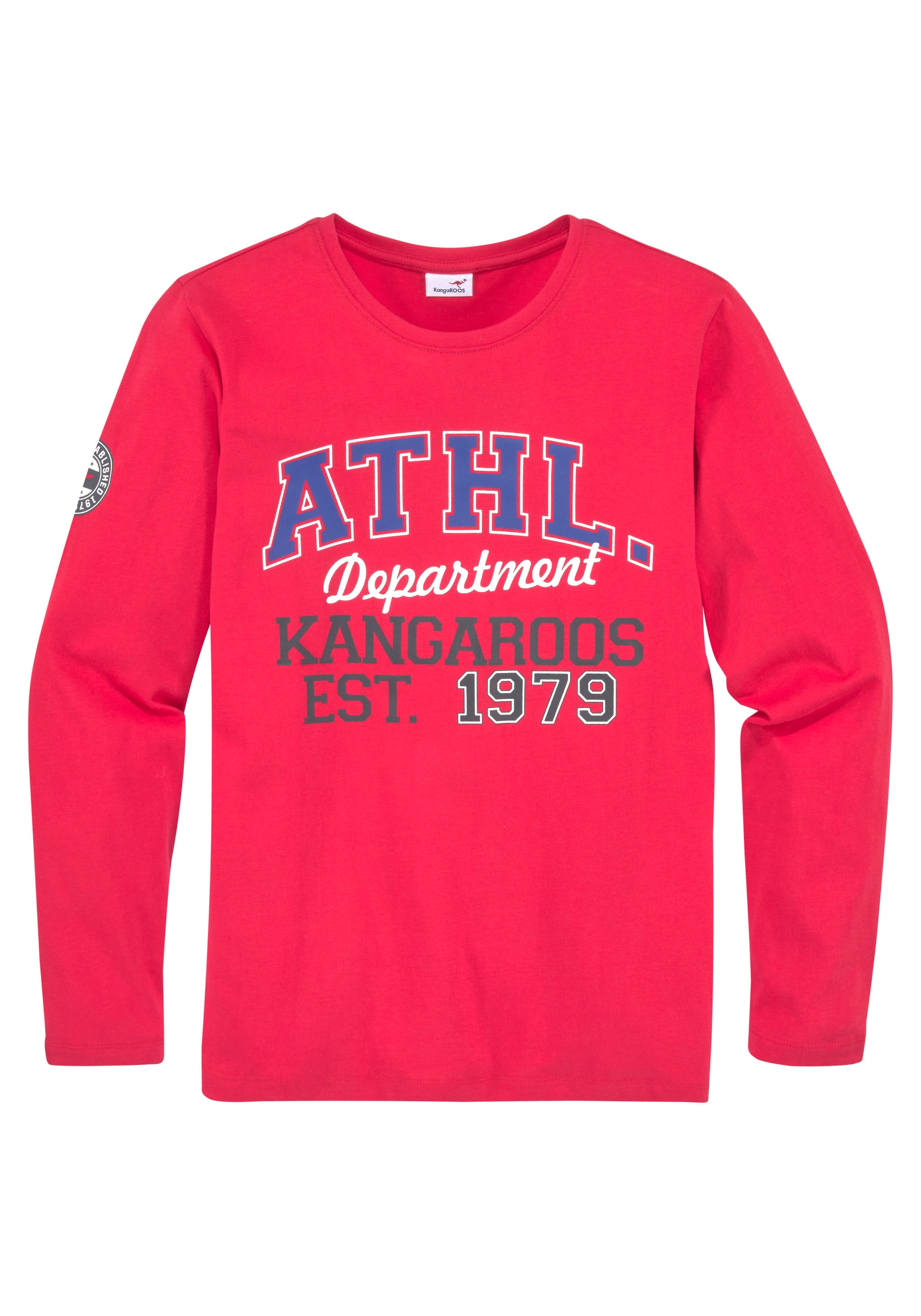 KangaROOS Langarmshirt, mit ATHL. Druck | BAUR