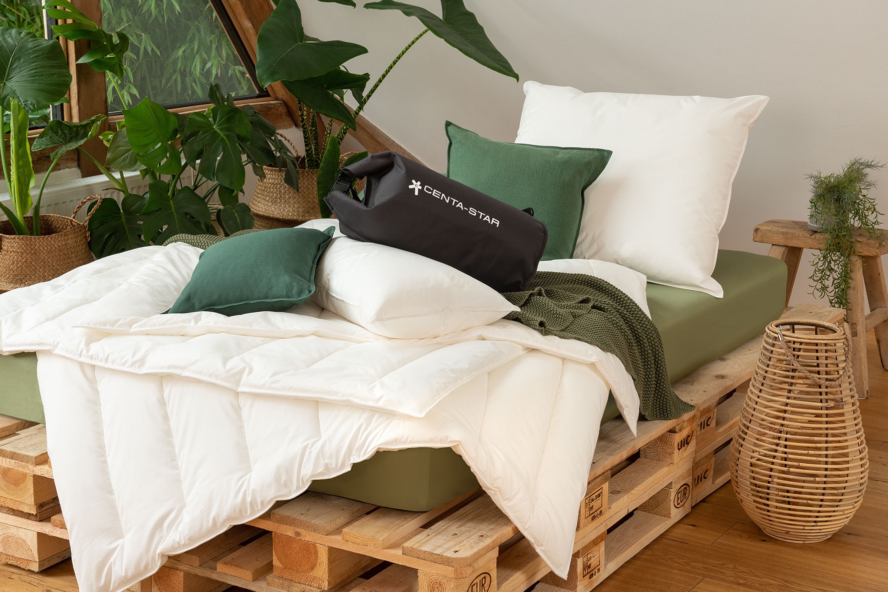 Centa-Star Naturfaserbettdecke "Veggie," normal Füllung High-Tech-Faser 1 S günstig online kaufen