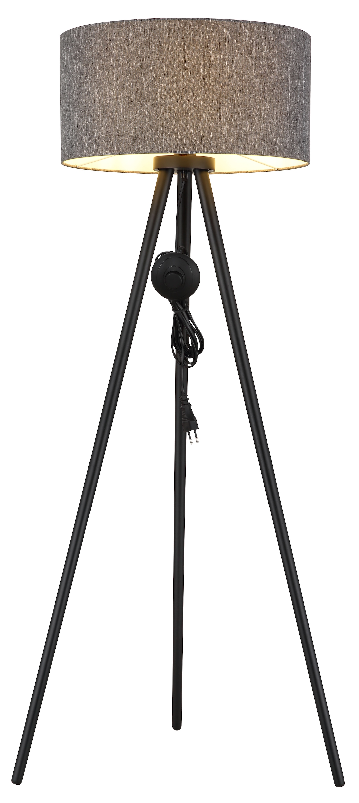 NOWA Stehlampe »STABILO« E27 1 Stk. Stehleuchte Holz, E27 Fassung, Fußschalter, klassisch