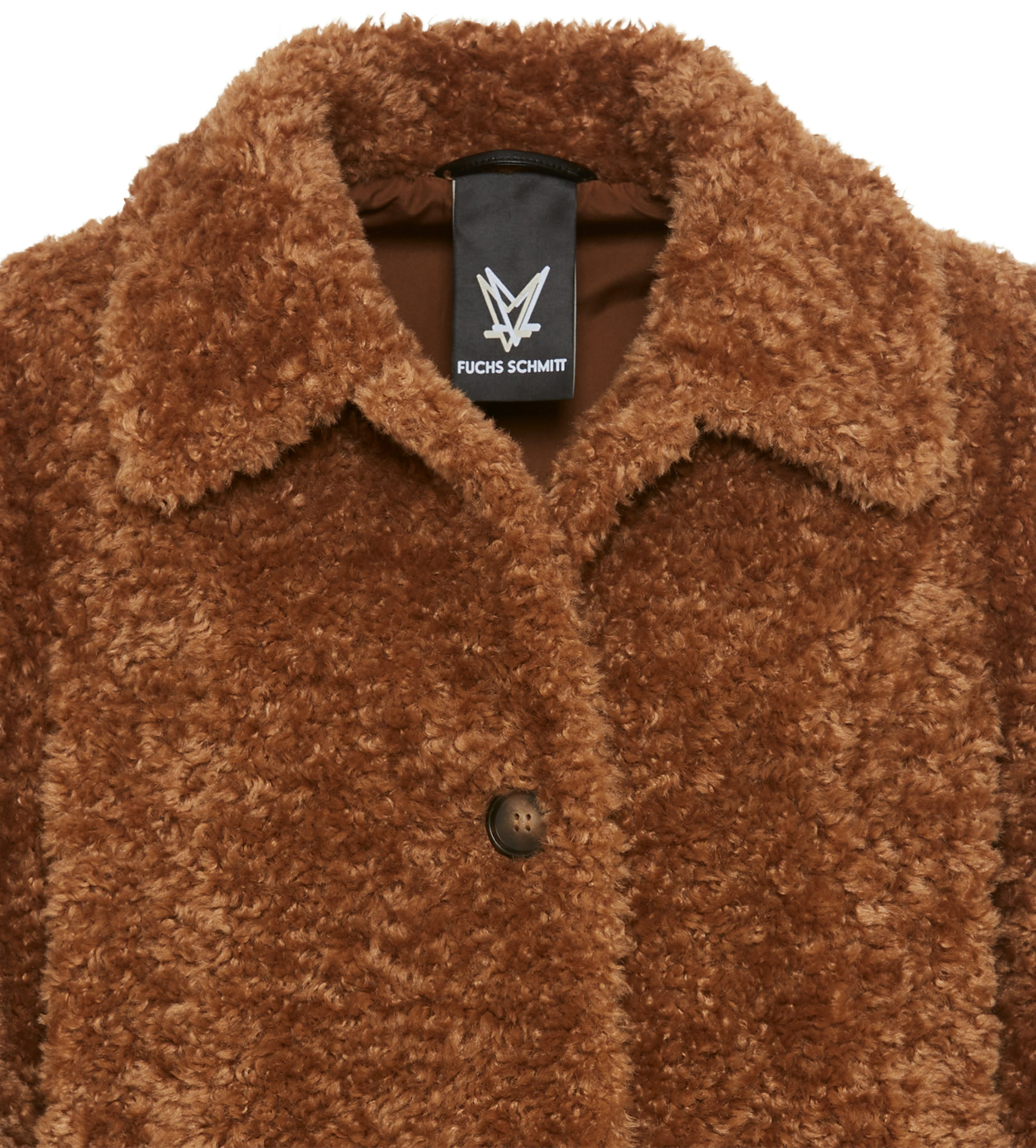 Thumbnail - Fuchs Schmitt Fellimitatjacke "Webpelzjacke" ohne Kapuze mit Knöpfen