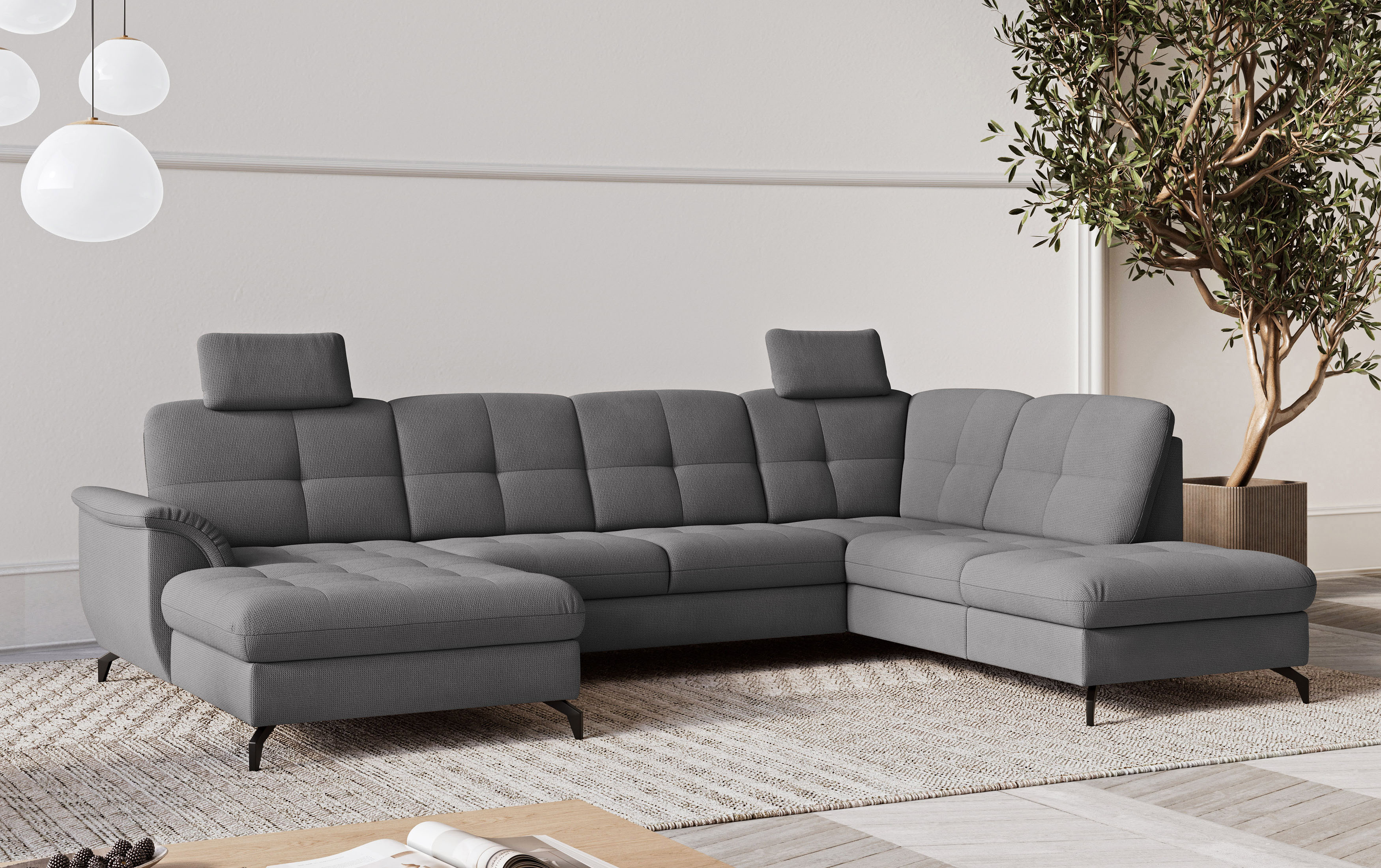 sit&more Wohnlandschaft "Zora" wahlweise mit Schlaffunktion und Bettkasten