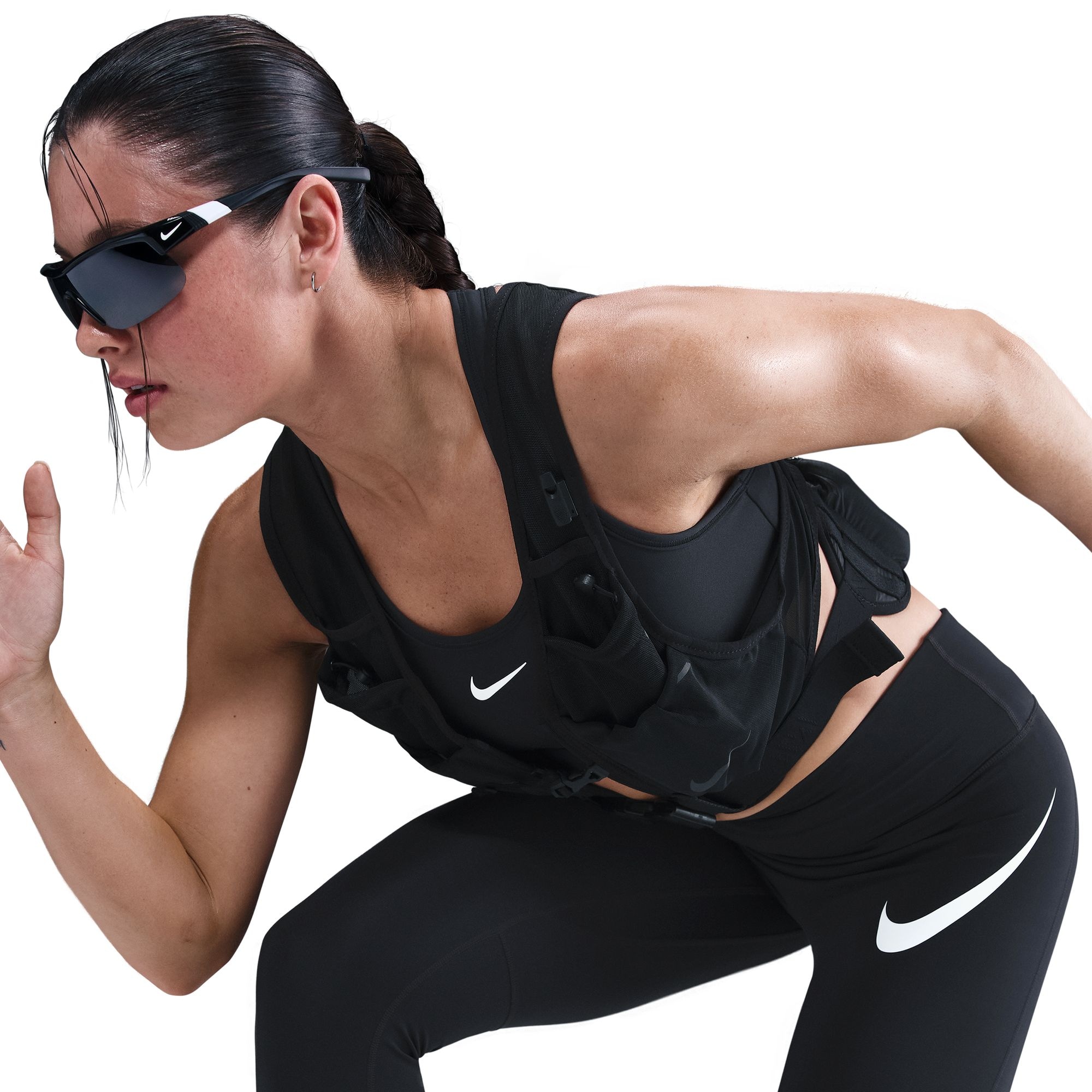 Nike Lauftights »W NK DF TEMPO HR 7/8 TGT SWHBR«  schnell trocknendes Material, atmungsaktiv, sportlicher Stil
