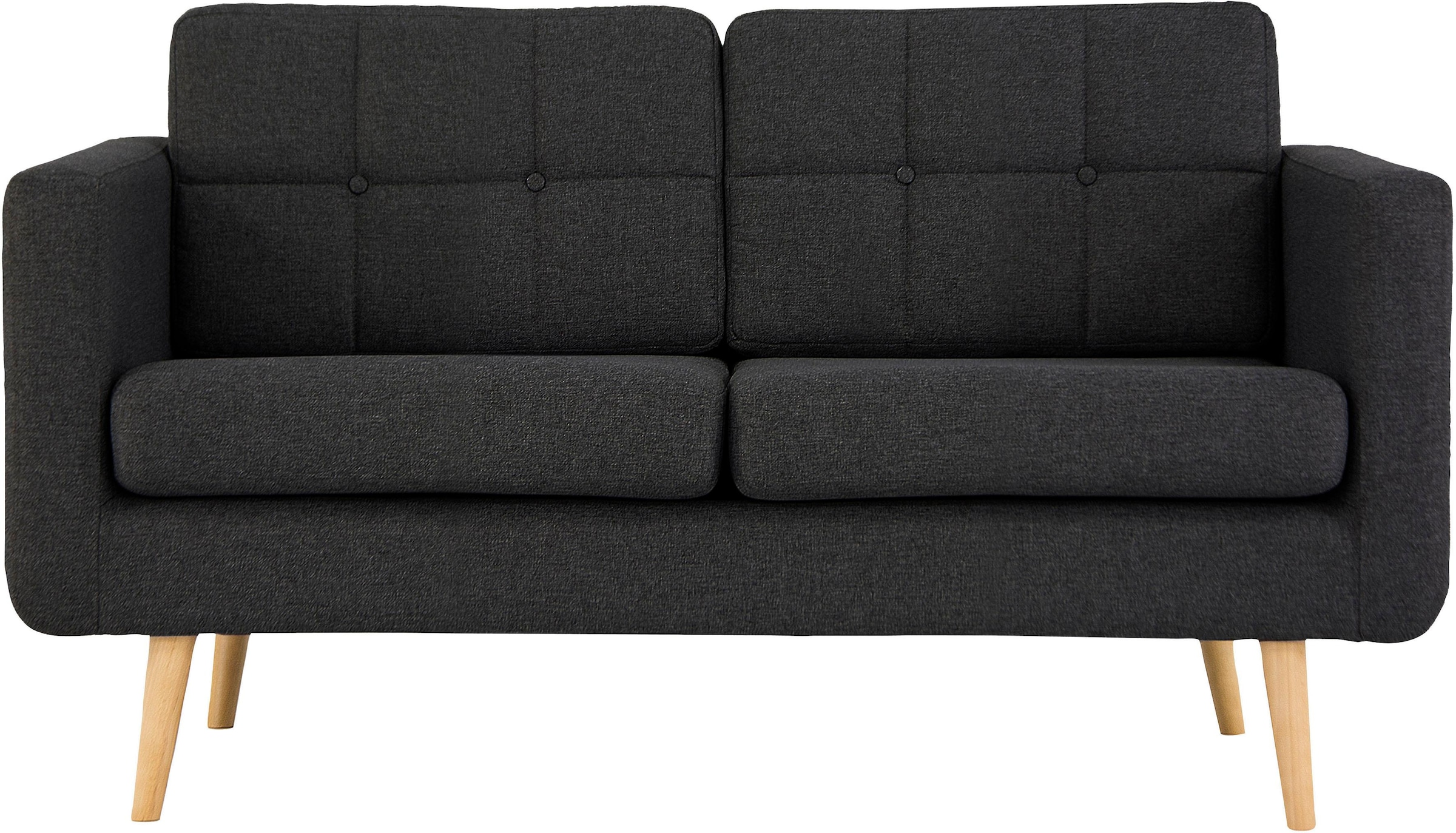Home affaire 2-Sitzer »Brest«, mit Knopfheftung und Steppung im Rücken, geradliniges Design