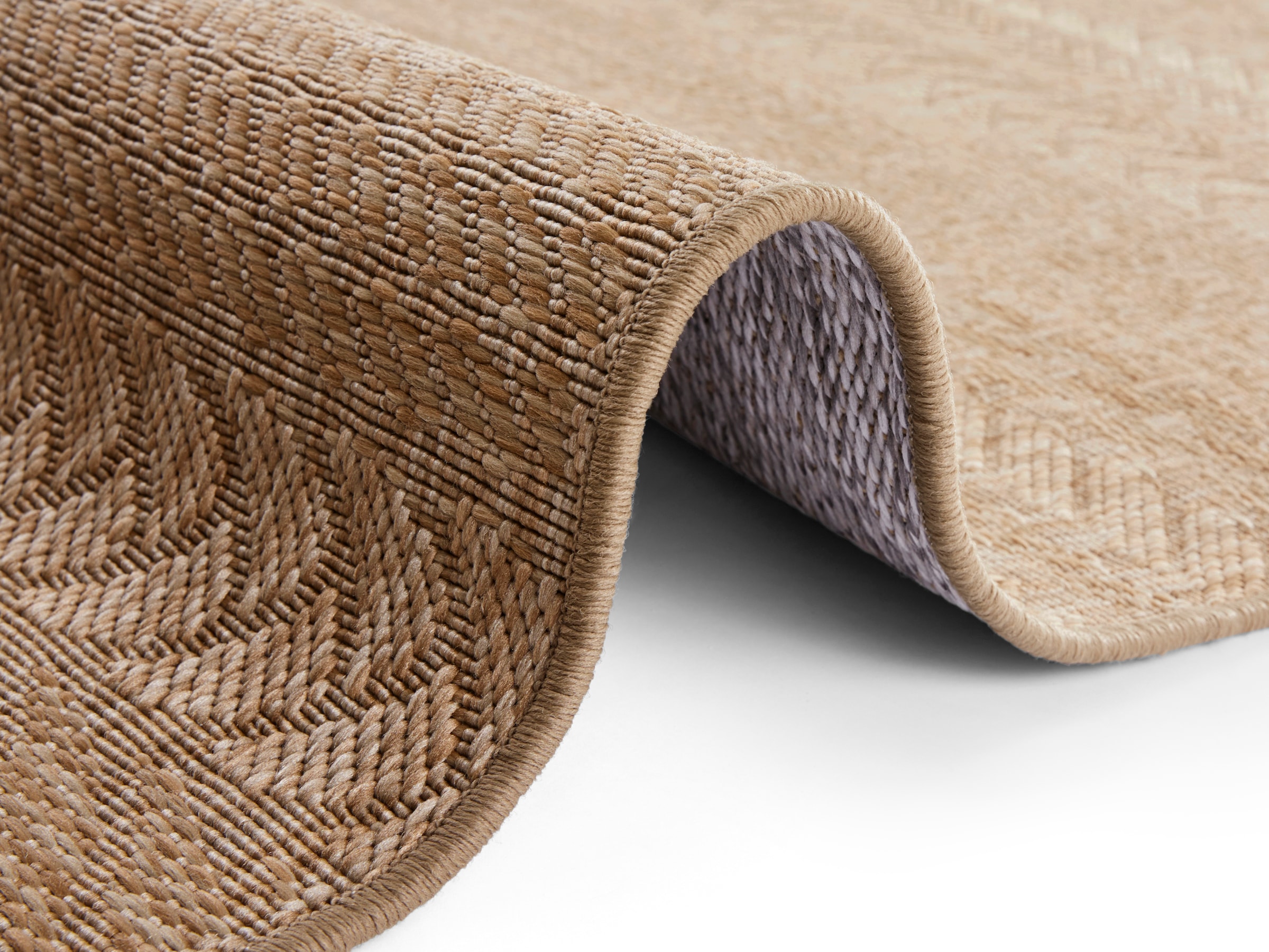NORTHRUGS Teppich »Granado«, rechteckig, 6 mm Höhe, In- und Outdoor, Sisal Optik, Robust, Pflegeleicht, Flachgewebe