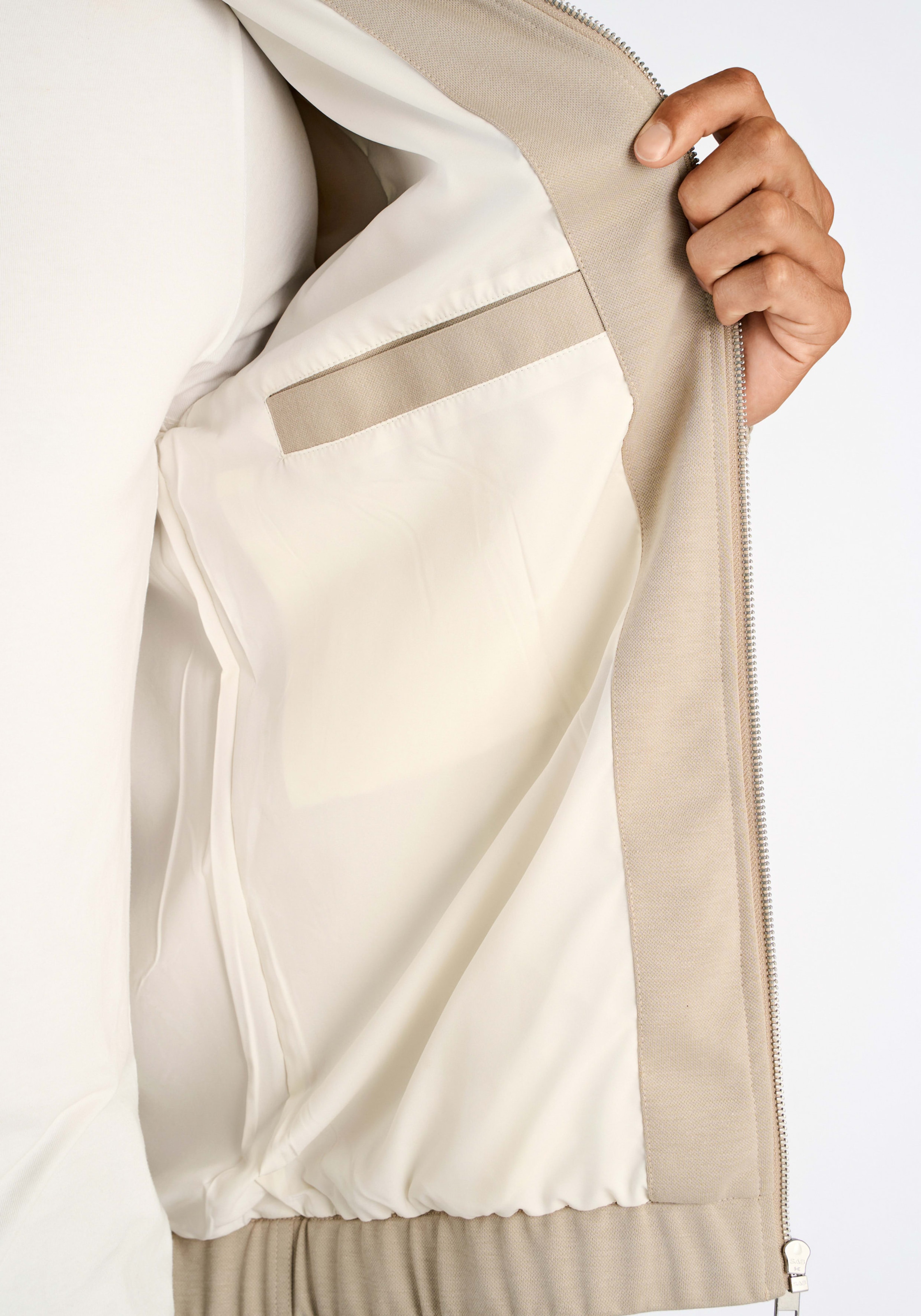 LINDBERGH Blouson ohne Kapuze mit Hemdkragen und Reißverschluss