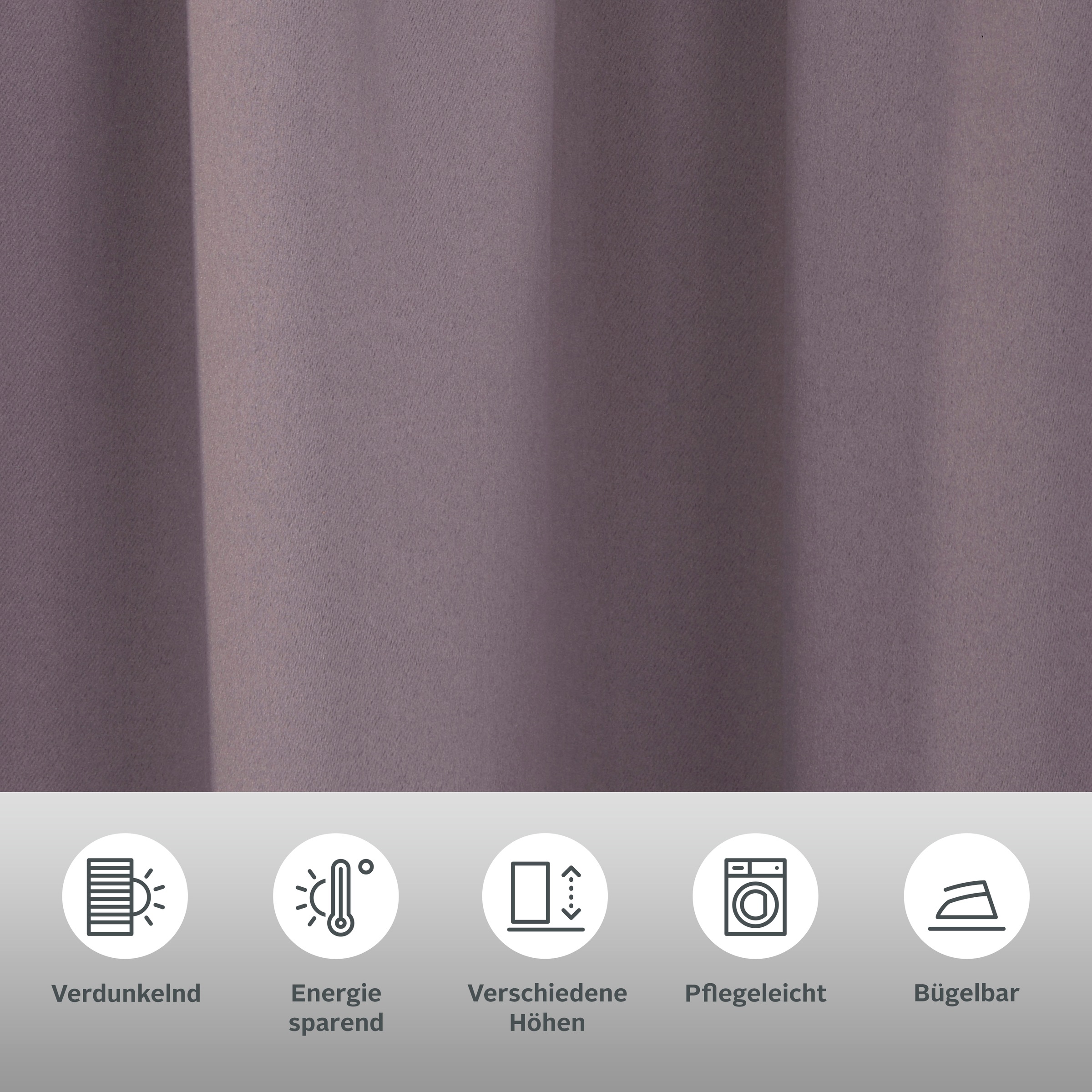 my home Gardine »SOLA« Kräuselband 1 Stk. tlg. Breite:130 cm, 1 Schal, einfarbig, Verdunkelung