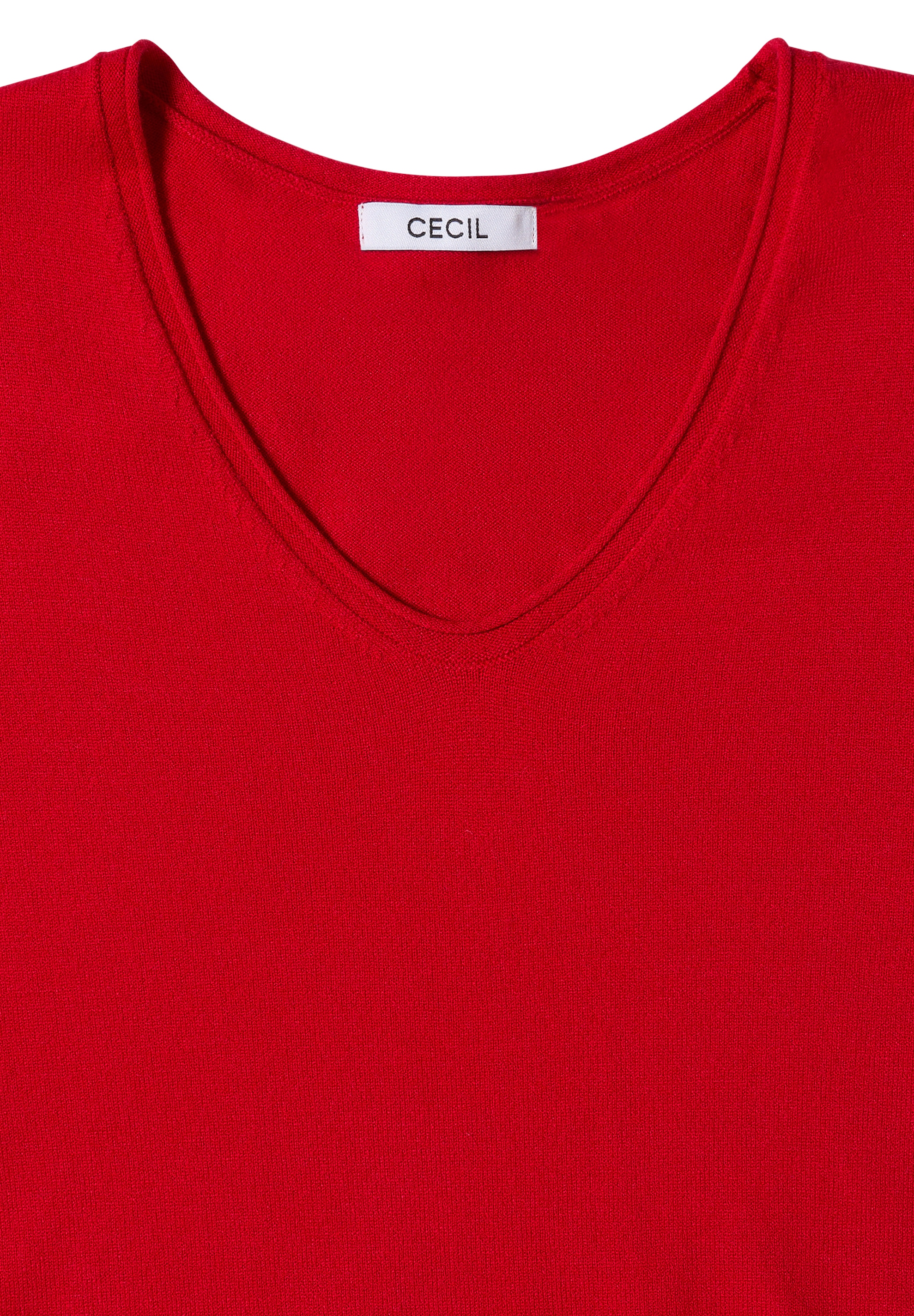 Cecil Strickpullover, mit Materialmix