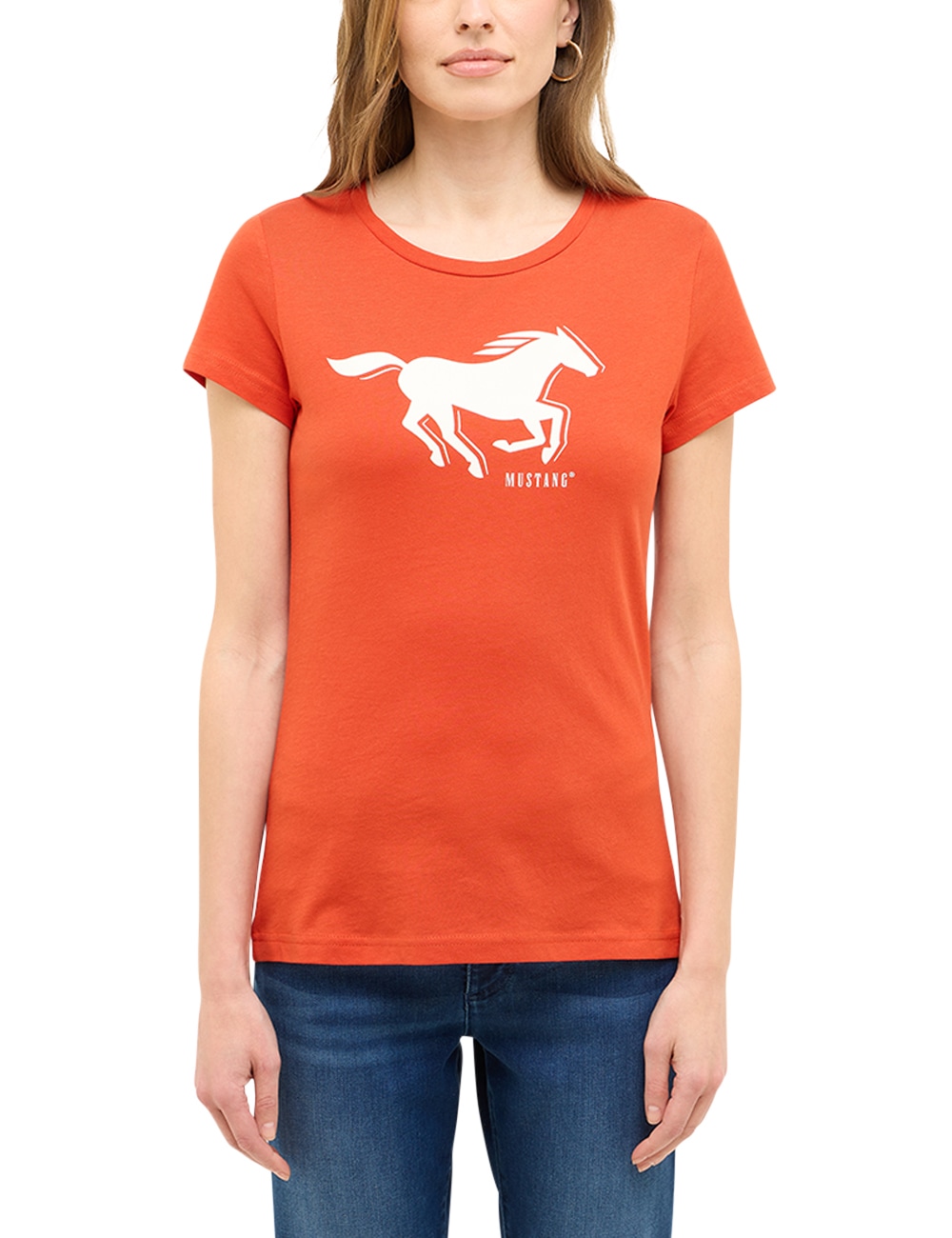 MUSTANG Kurzarmshirt "Damen Style Loa" günstig online kaufen