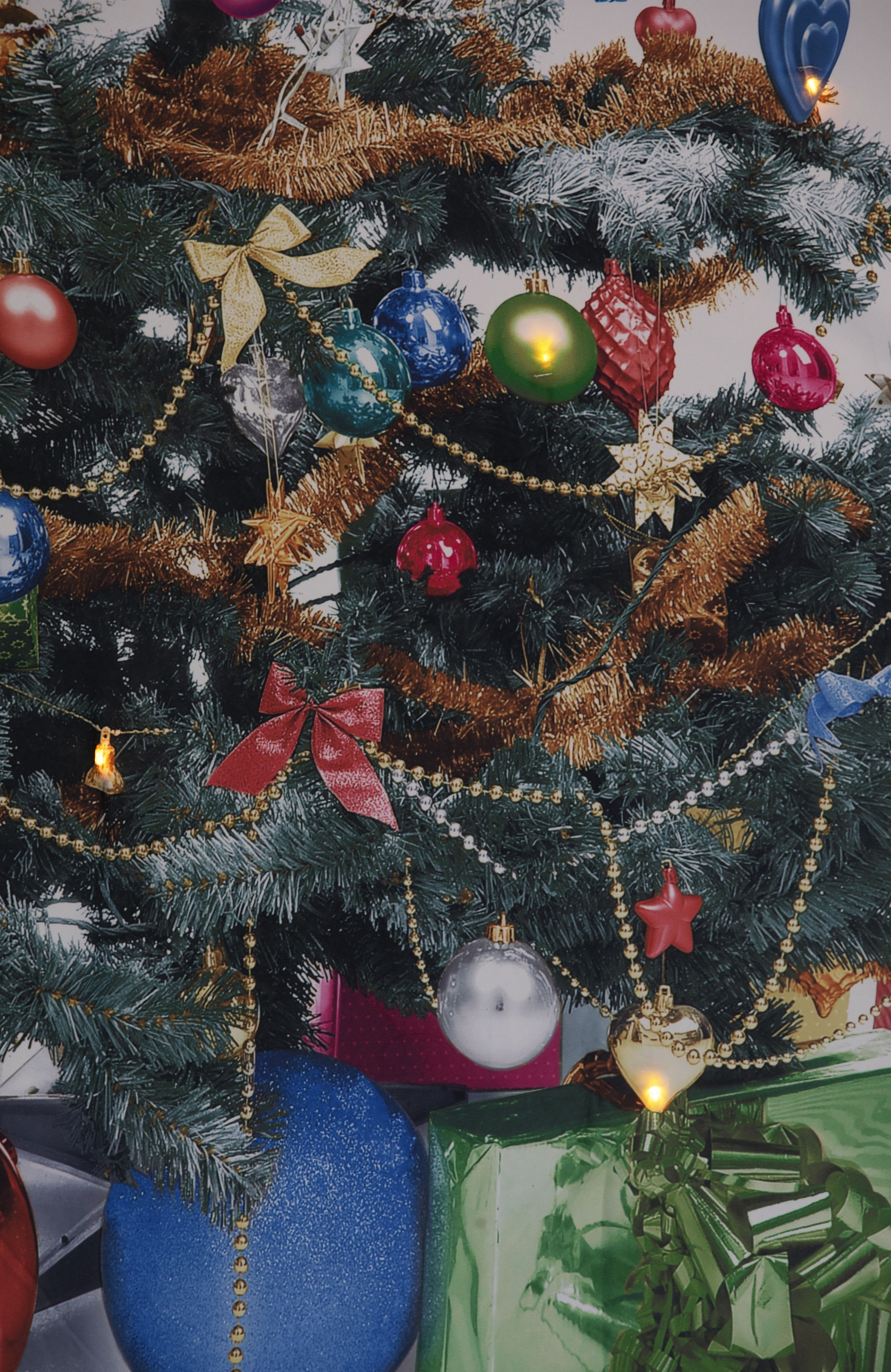 my home Vorhang »Xmas Tree W/LED«, (1 St.), Blickdicht, Tannenbaum,  weihnachtlich, HxB: 230x140, 15 LED-Lichter kaufen | BAUR