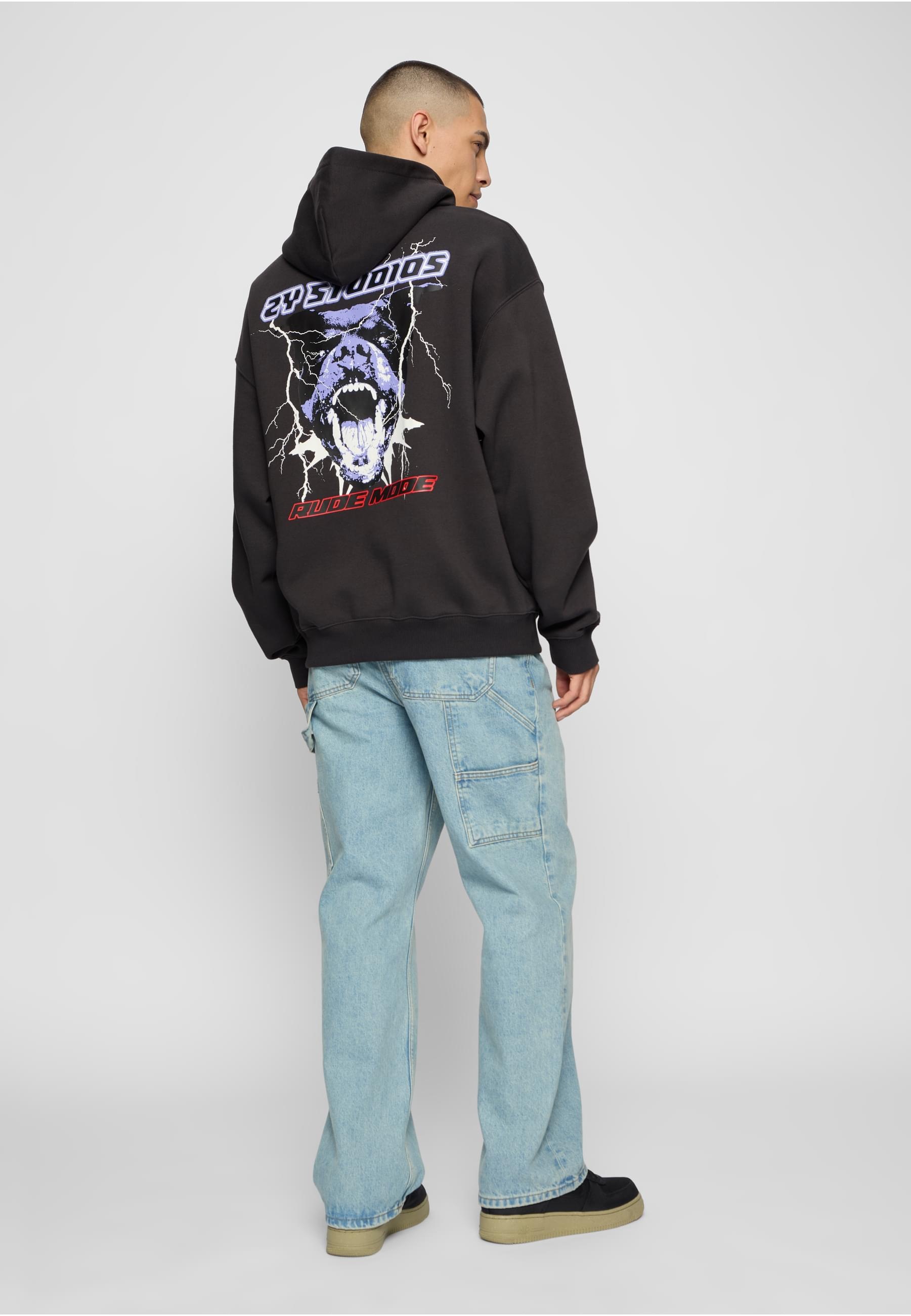 2Y Studios Kapuzensweatshirt »2Y Studios Herren Rottweiler Oversize Hoddie«, (1 tlg.)
