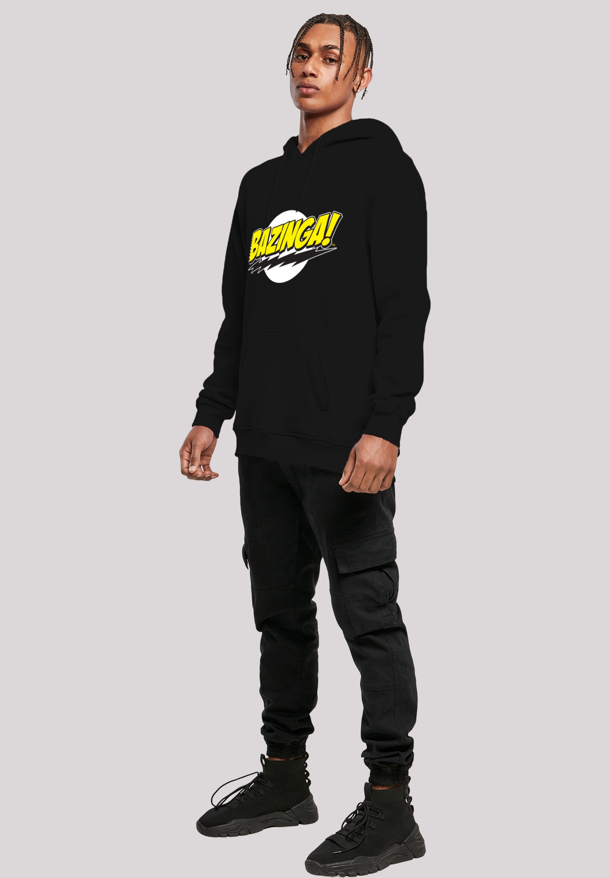 F4NT4STIC Sweatshirt »Big Bang Theory TV Serie Sheldon Bazinga«, Herren,Premium Merch,Slim-Fit,Kapuzenpullover,Bedruckt