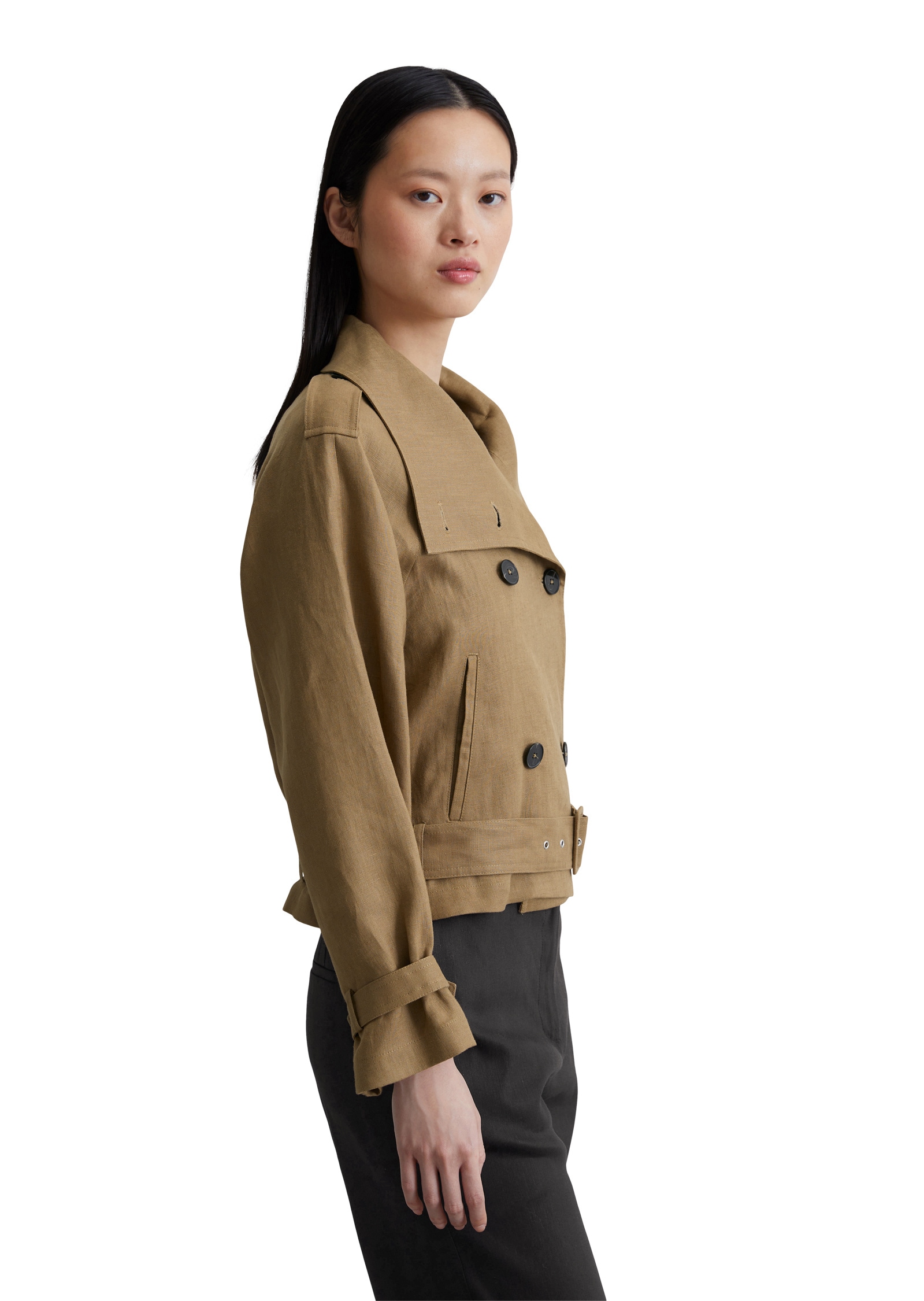 Marc O'Polo Outdoorjacke »mit hohem Stehkragen«, ohne Kapuze