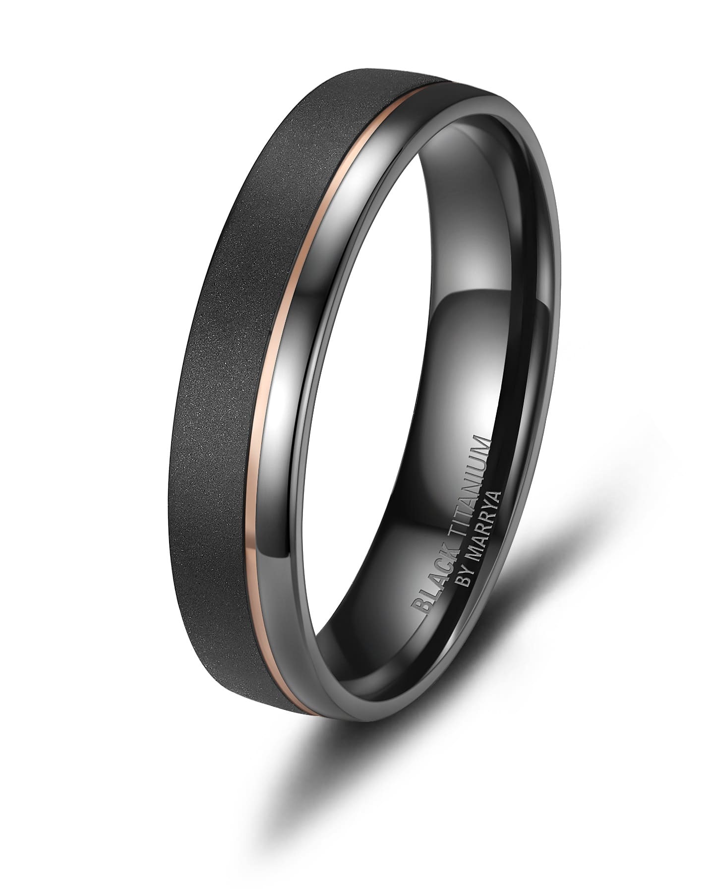 Marrya Verlobungsring »BLACK TITANIUM by MARRYA«