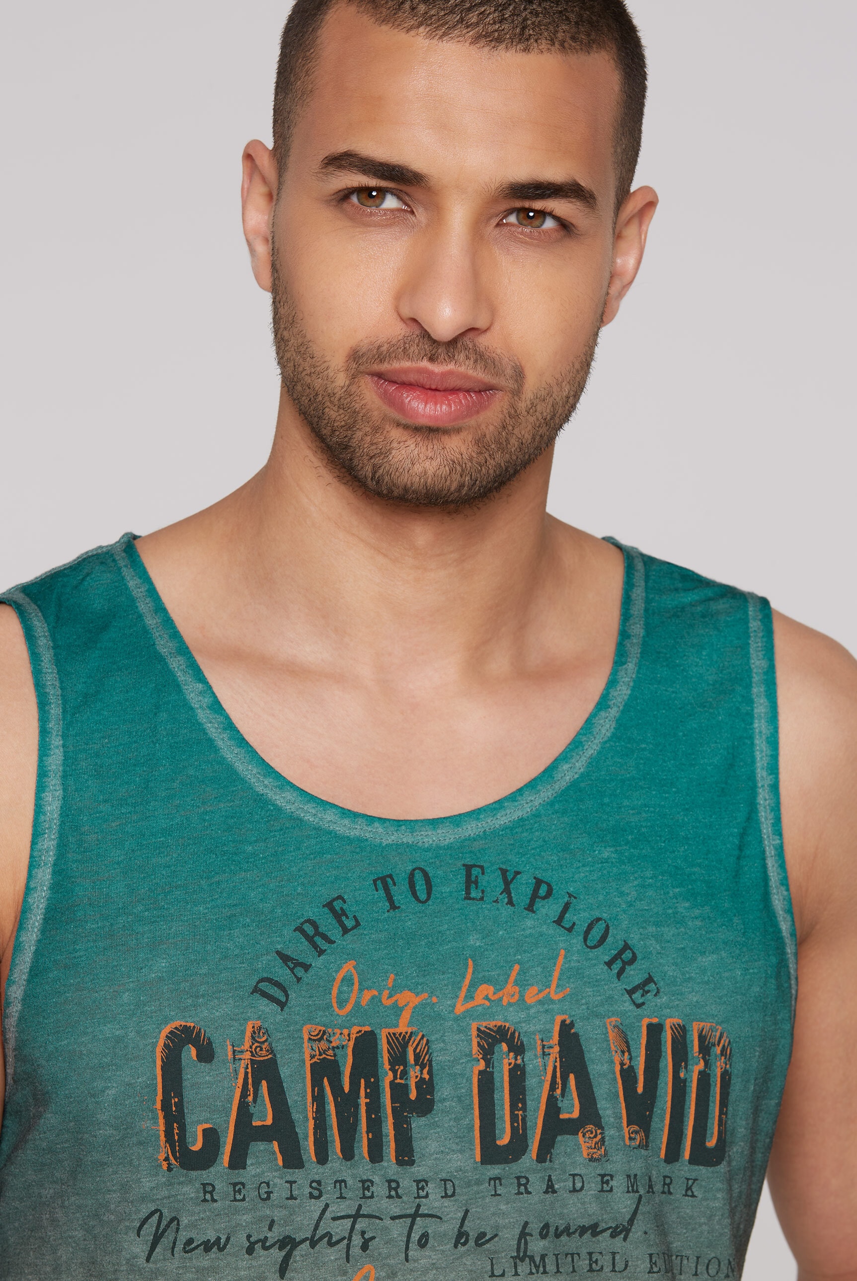 CAMP DAVID Tanktop, mit Logo Print