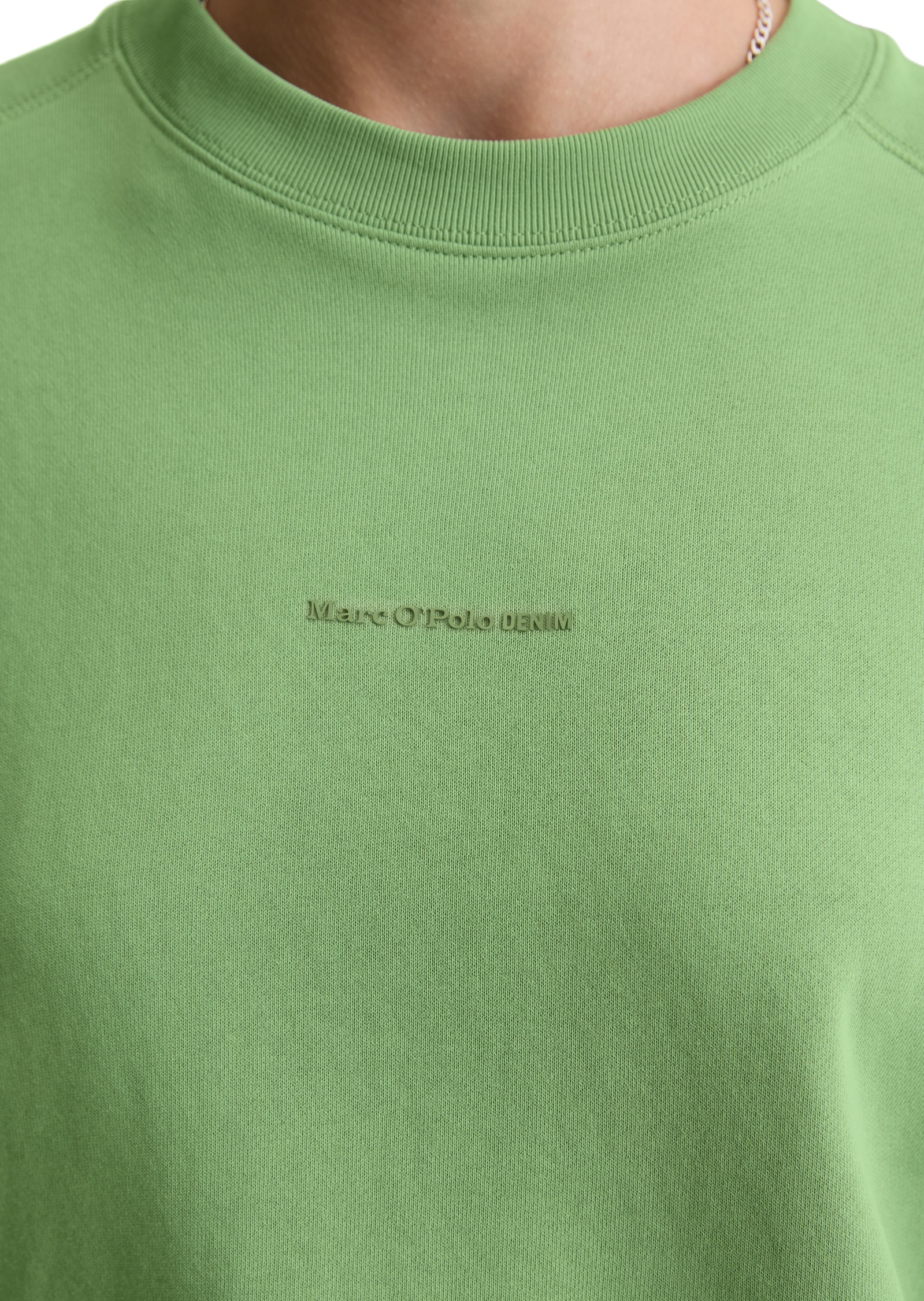 Thumbnail - Marc OPolo DENIM Sweatshirt, relaxed fit, aus Organic Cotton, mit Schlitzen an der Seitennaht