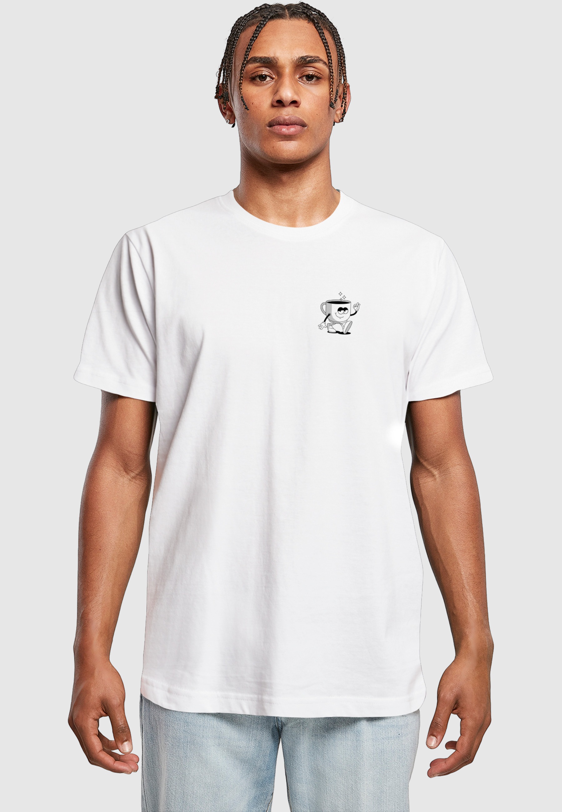MisterTee T-Shirt »MisterTee Better With Coffee Tee« 1 Stk.