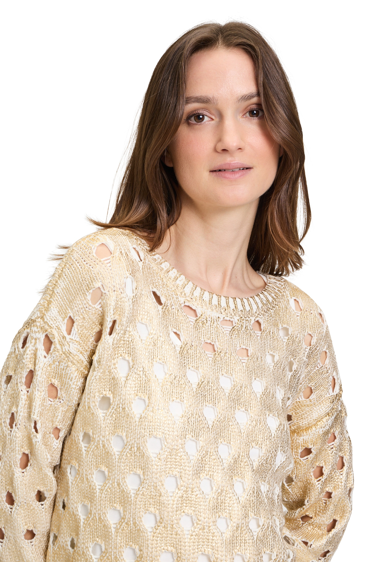 Betty&Co Strickpullover »Betty & Co Damen Strickpullover mit Struktur«, (1 tlg.), Struktur