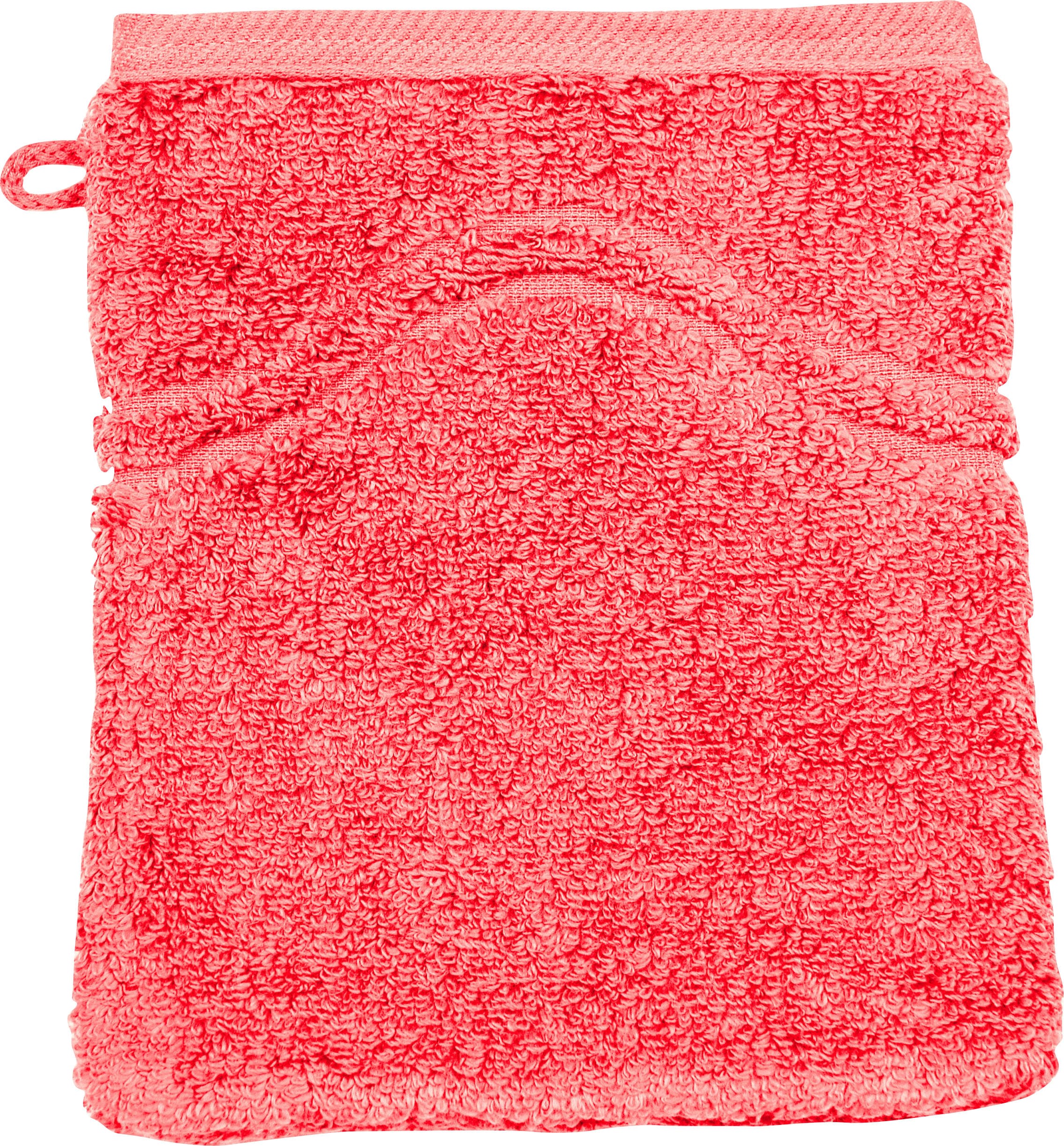 ROSS Waschhandschuh »Cashmere feeling«, (6 St.), mit Wellen-Bordüre